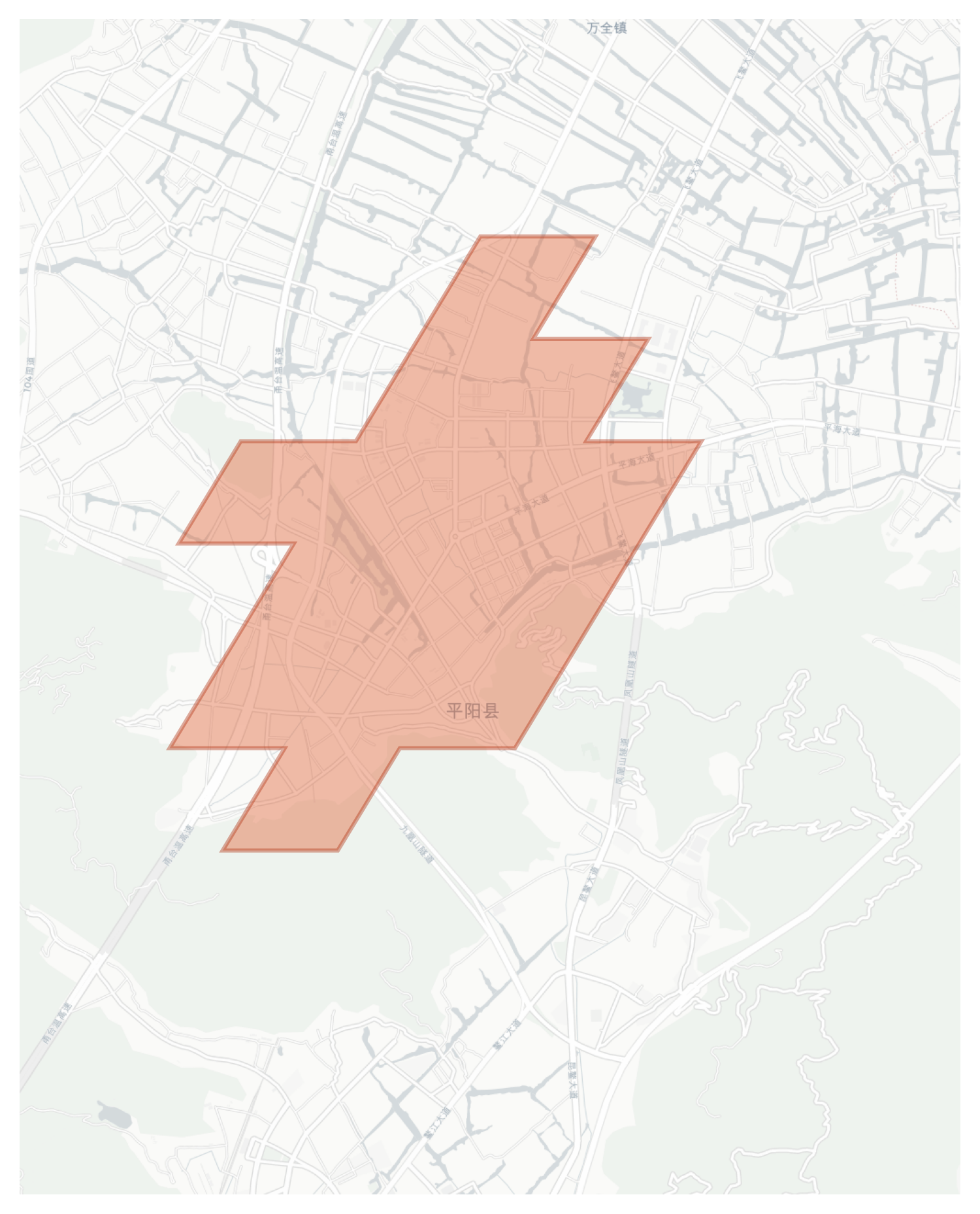 Pingyang geographic map