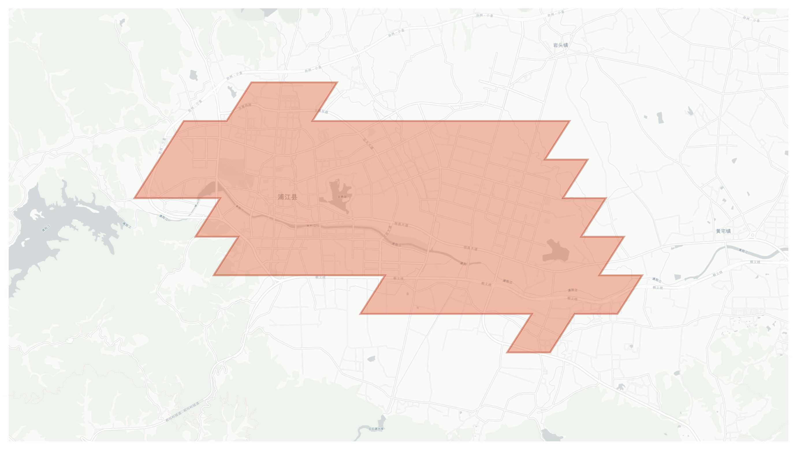 Pujiang geographic map