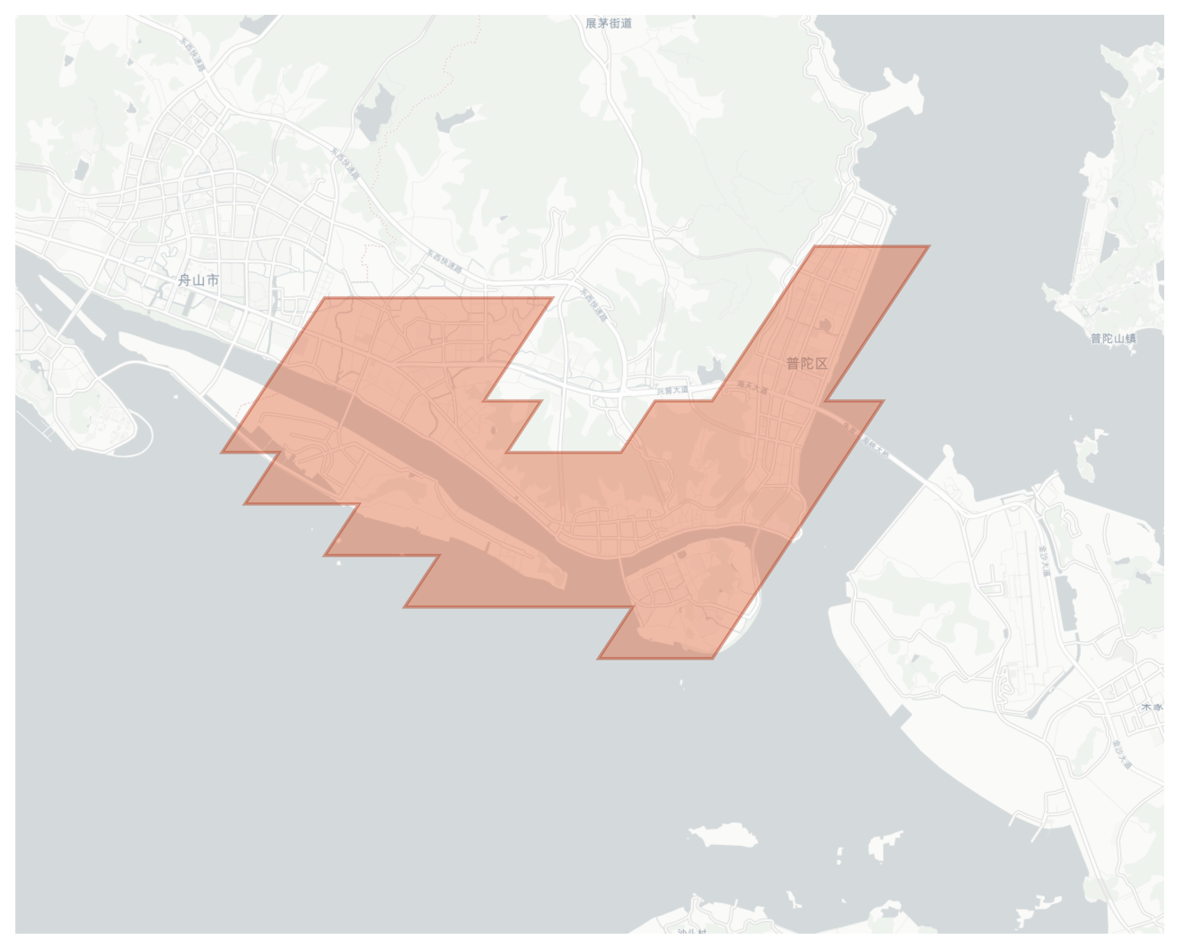 Putuo District geographic map