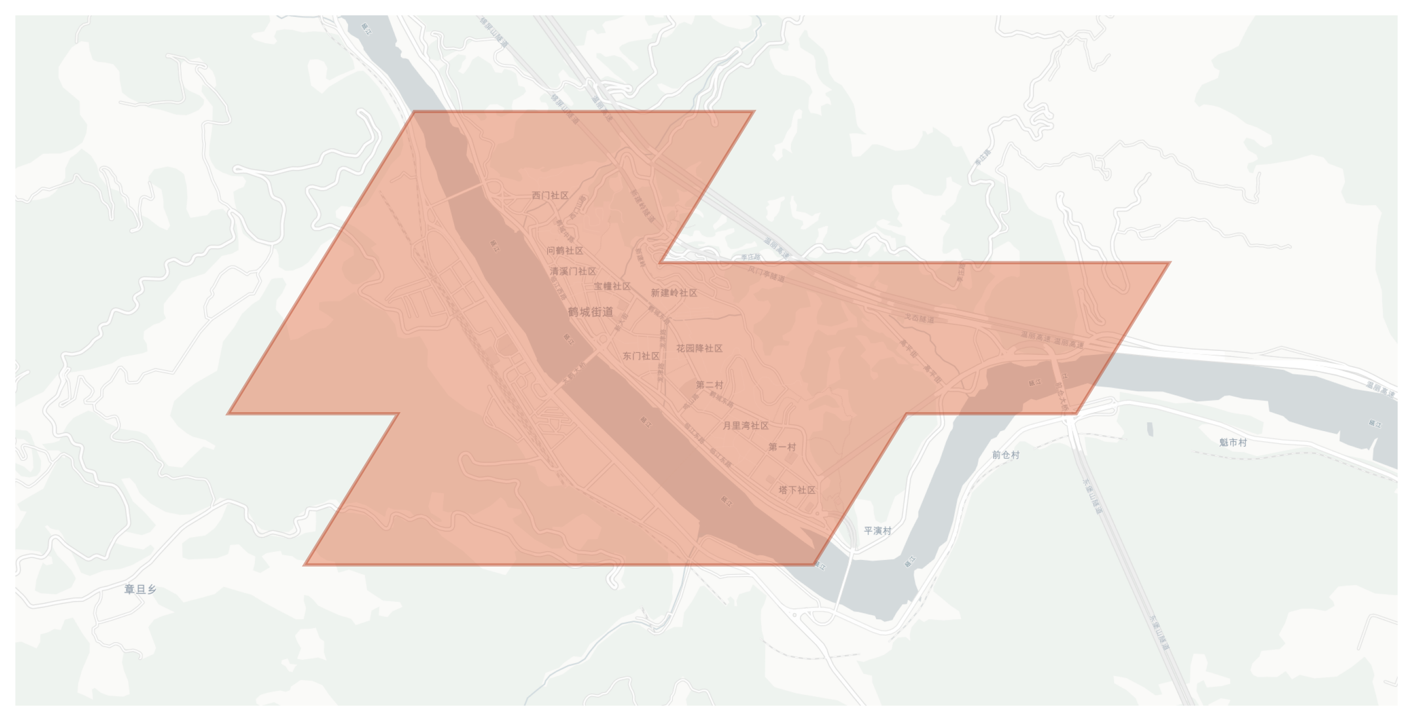 Qingtian geographic map