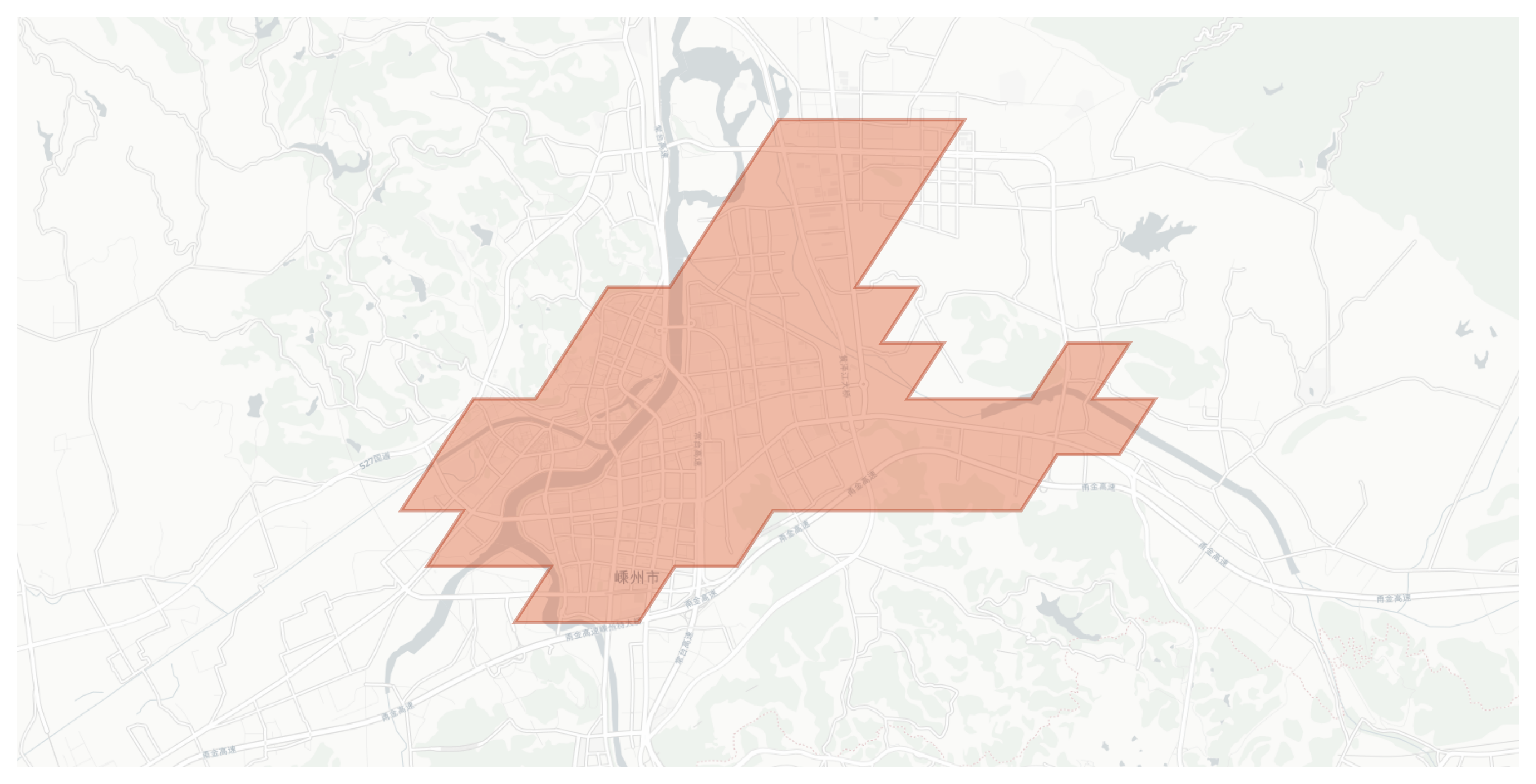 Shengzhou geographic map