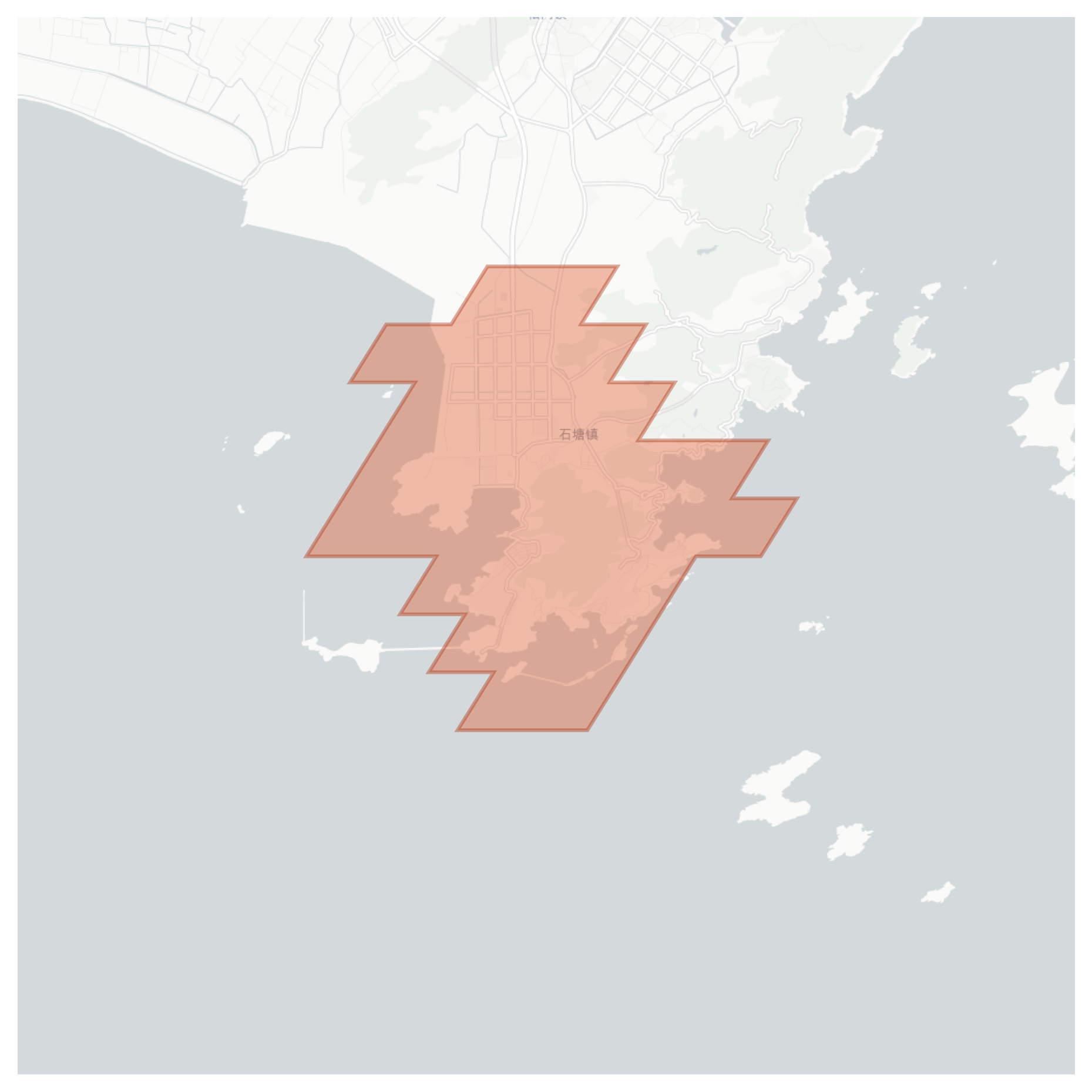 Shitang geographic map
