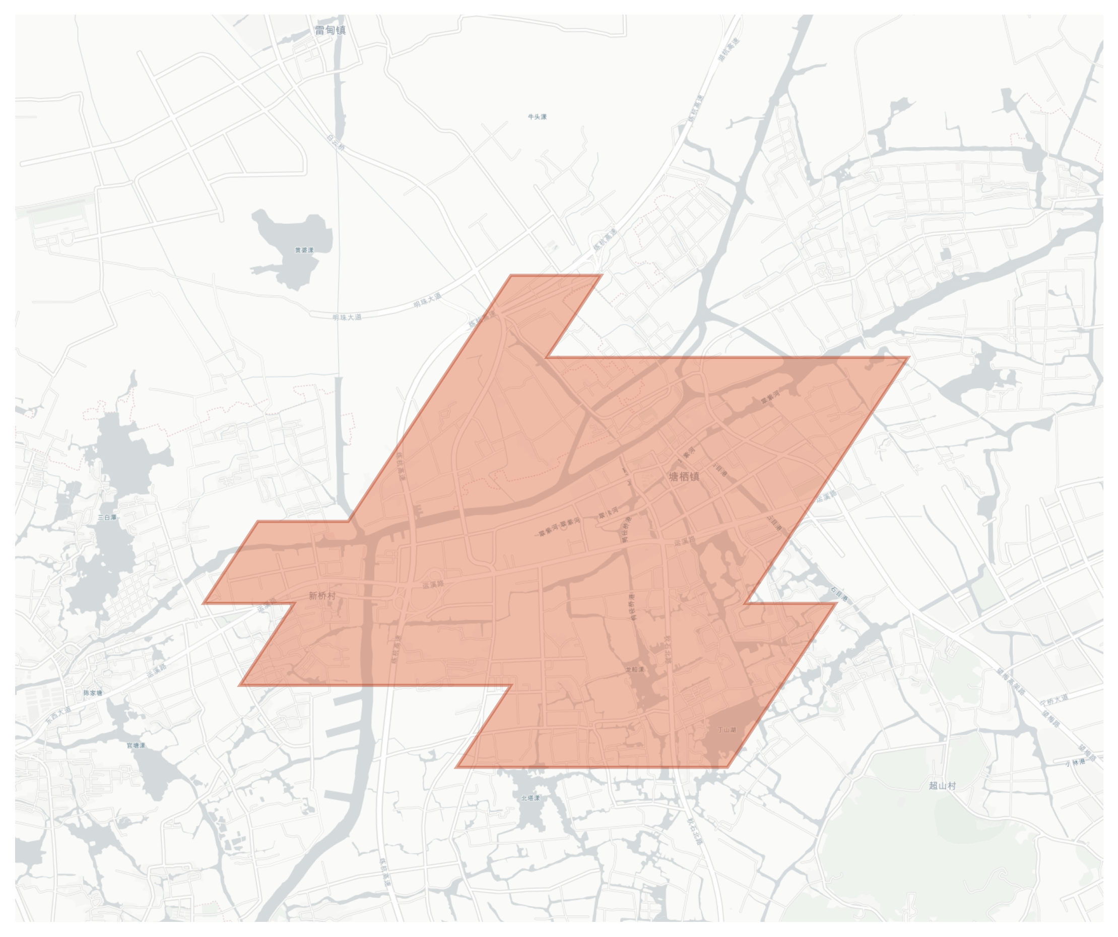 Tangqi geographic map