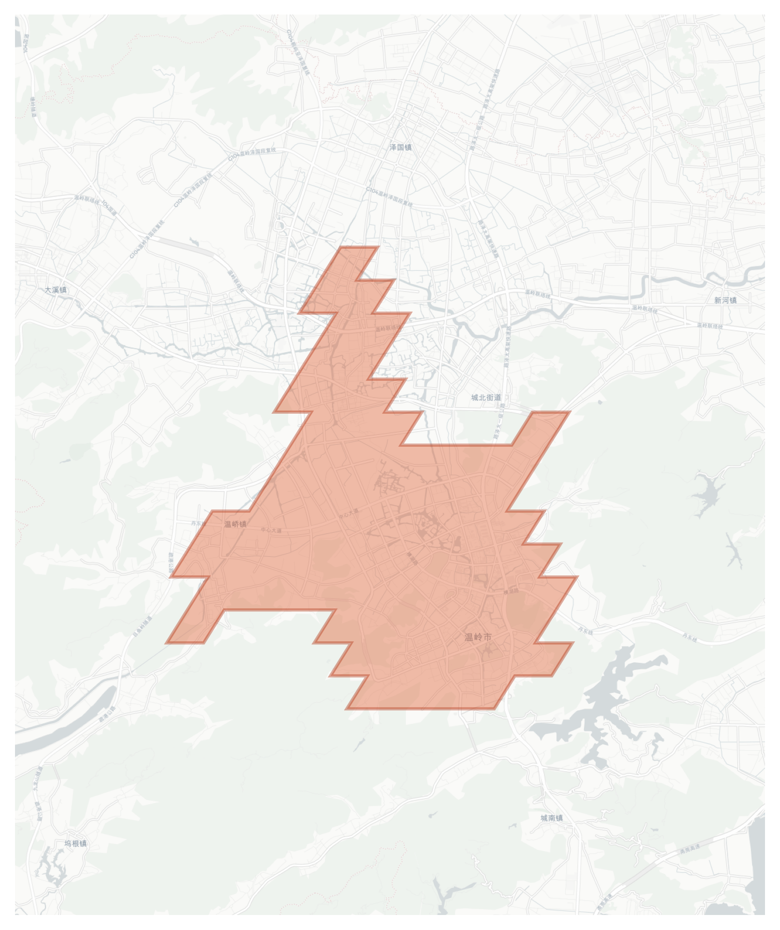 Wenling geographic map
