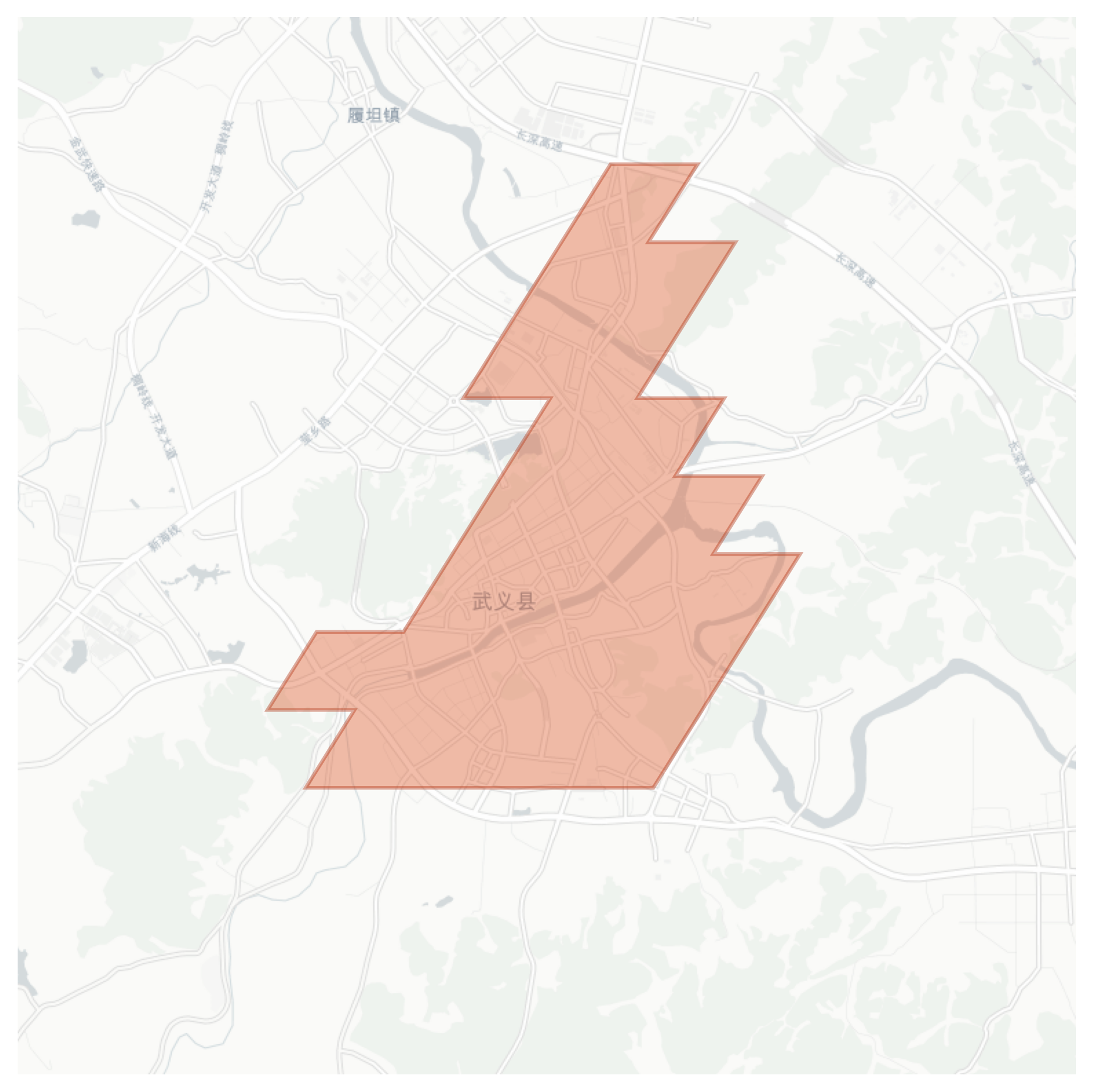 Wuyi County geographic map