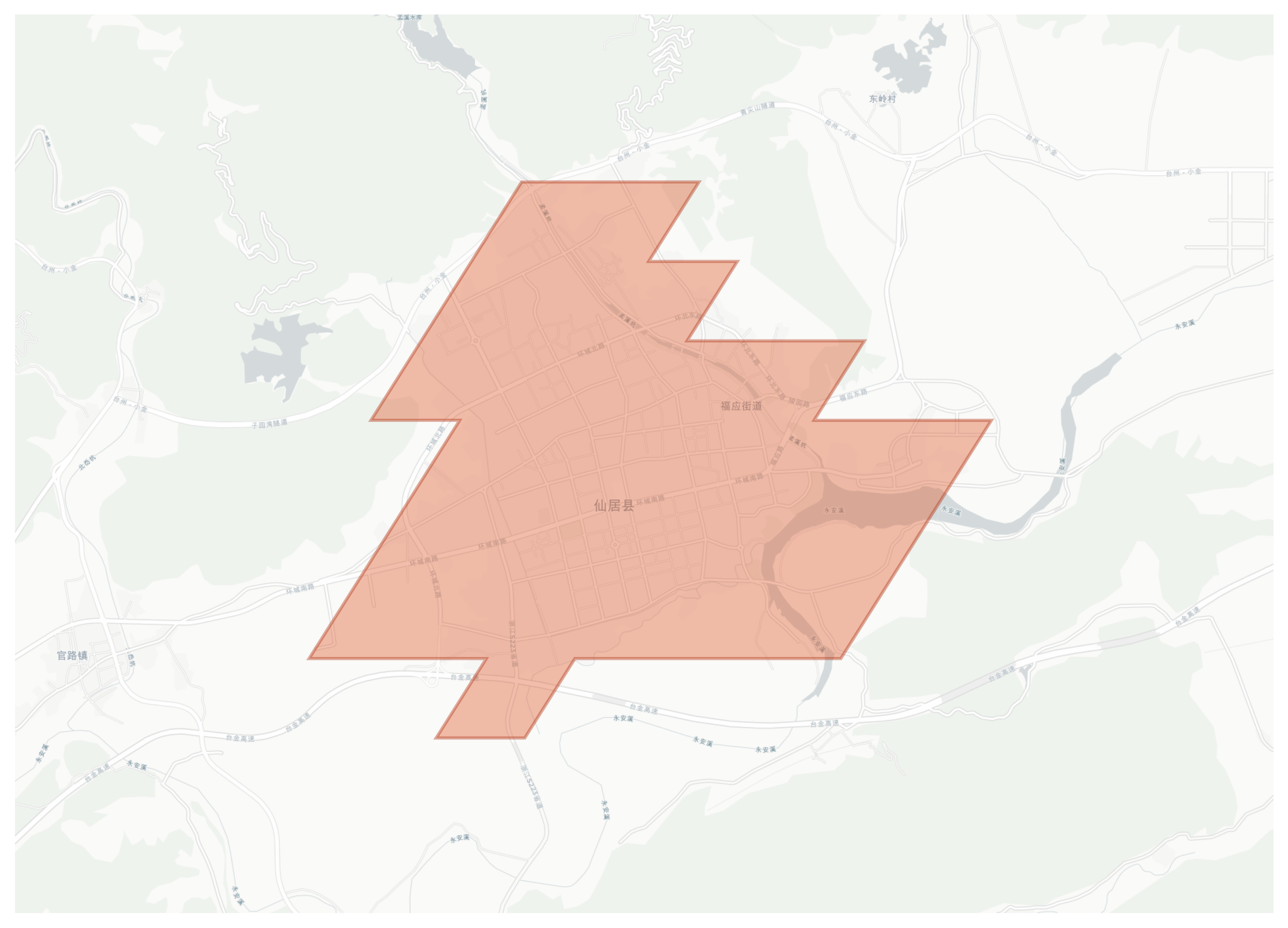 Xianju County geographic map