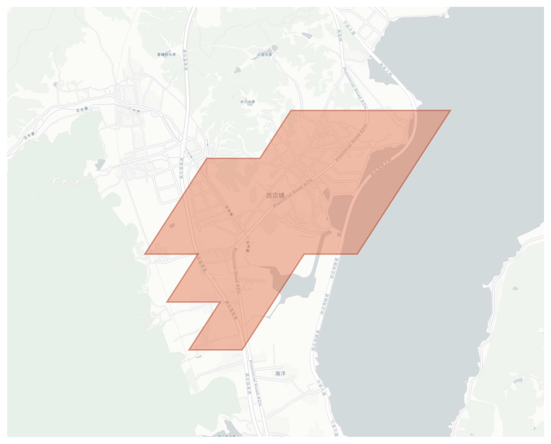Xidian geographic map