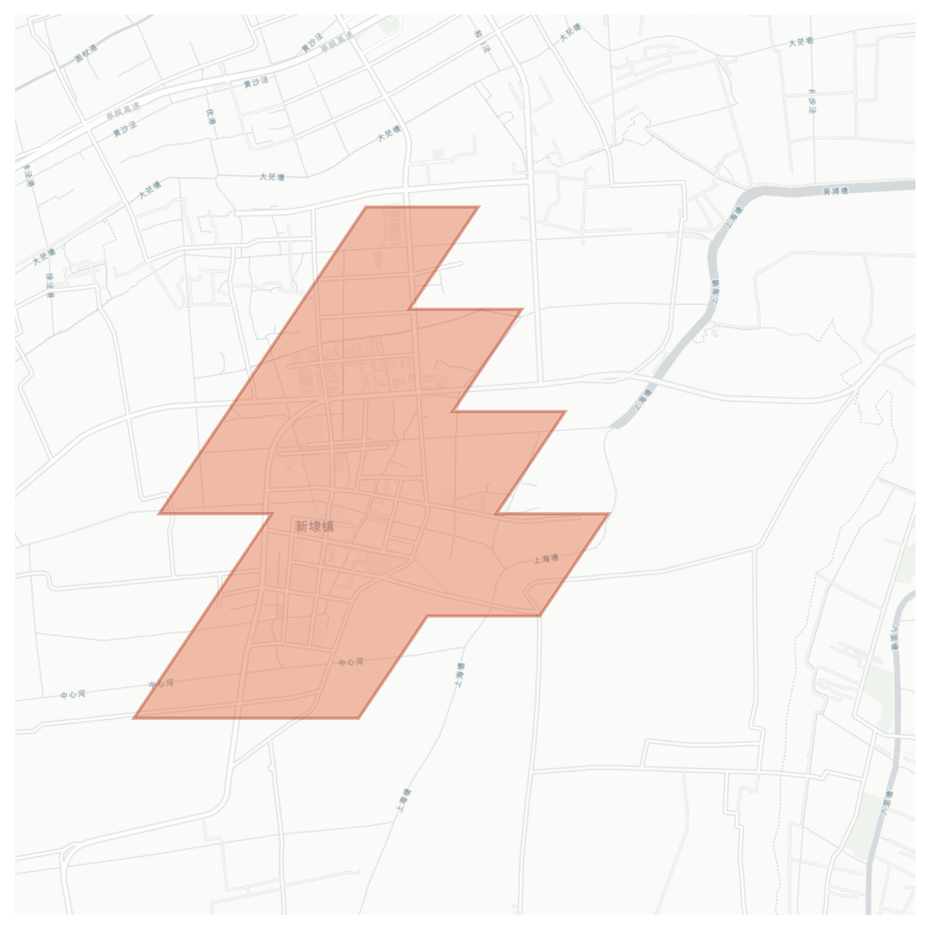 Xindai geographic map