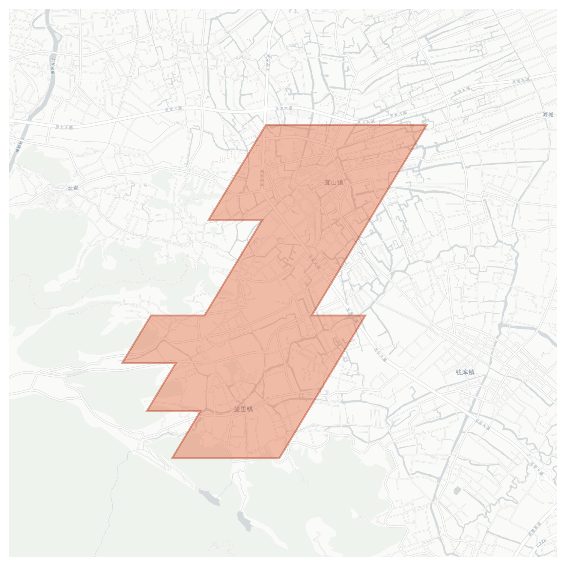 Yishan geographic map