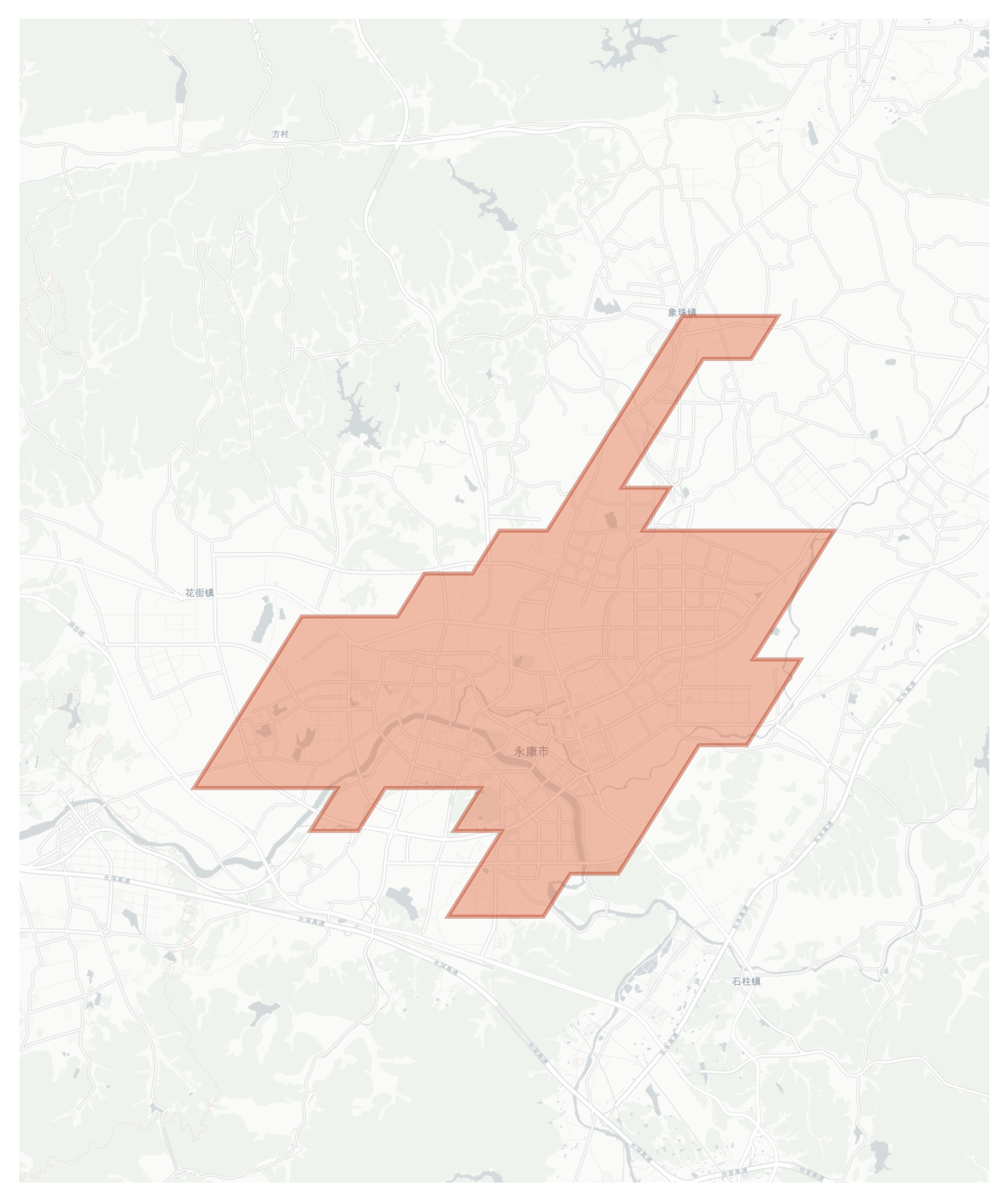 Yongkang geographic map