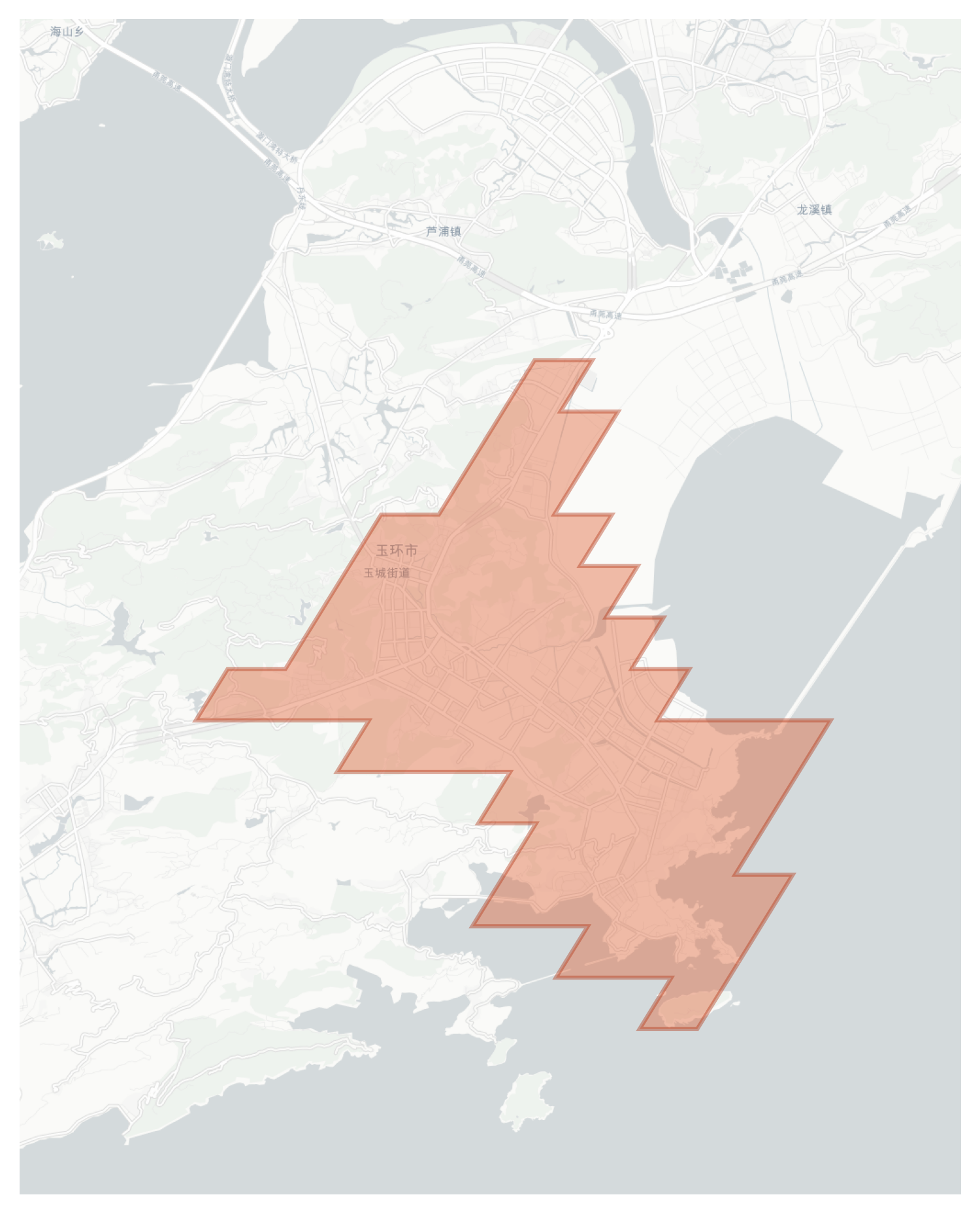 Yuhuan geographic map