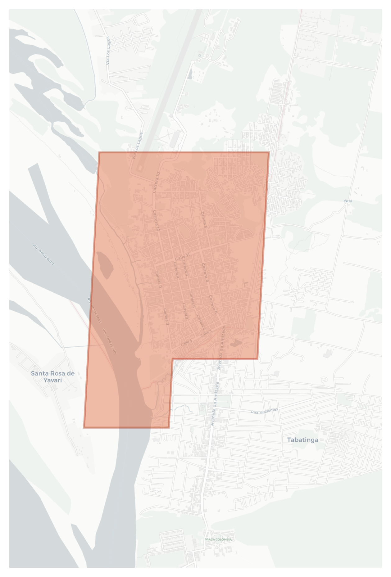 Leticia geographic map