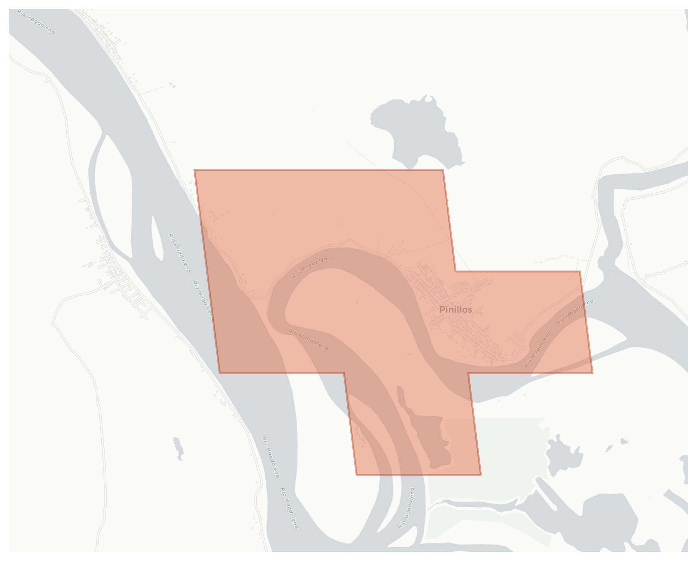 Pinillos geographic map