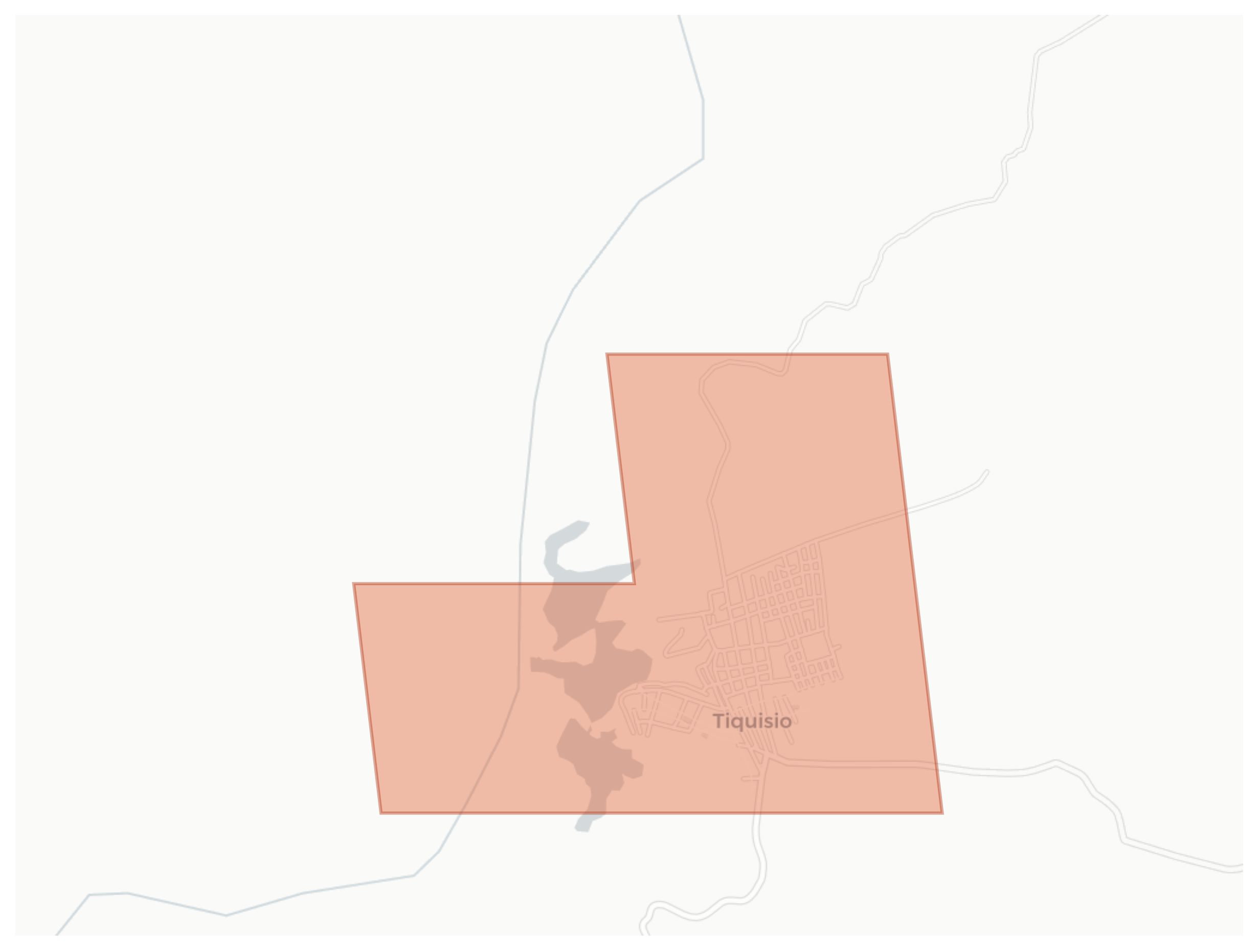 Tiquisio geographic map