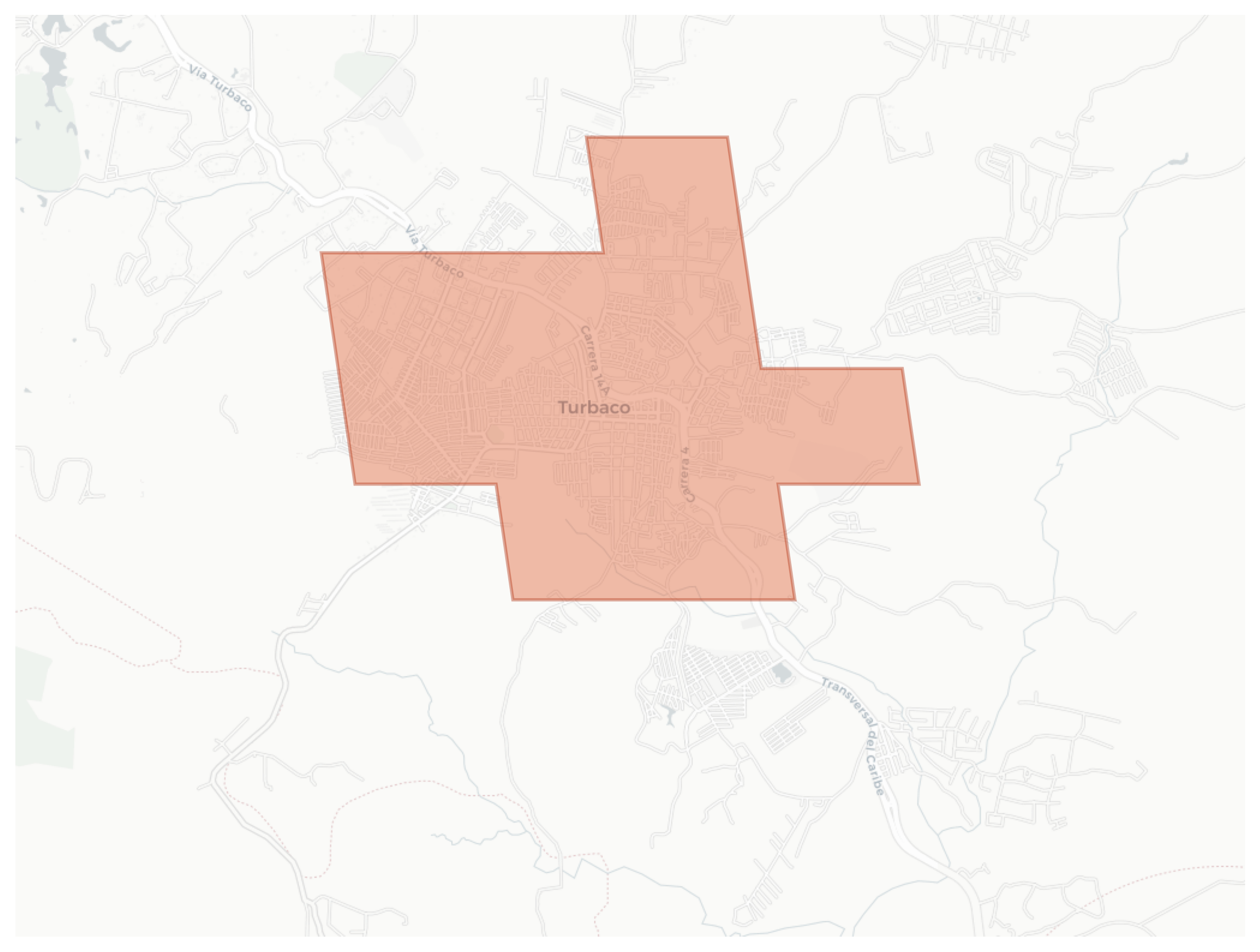 Turbaco geographic map