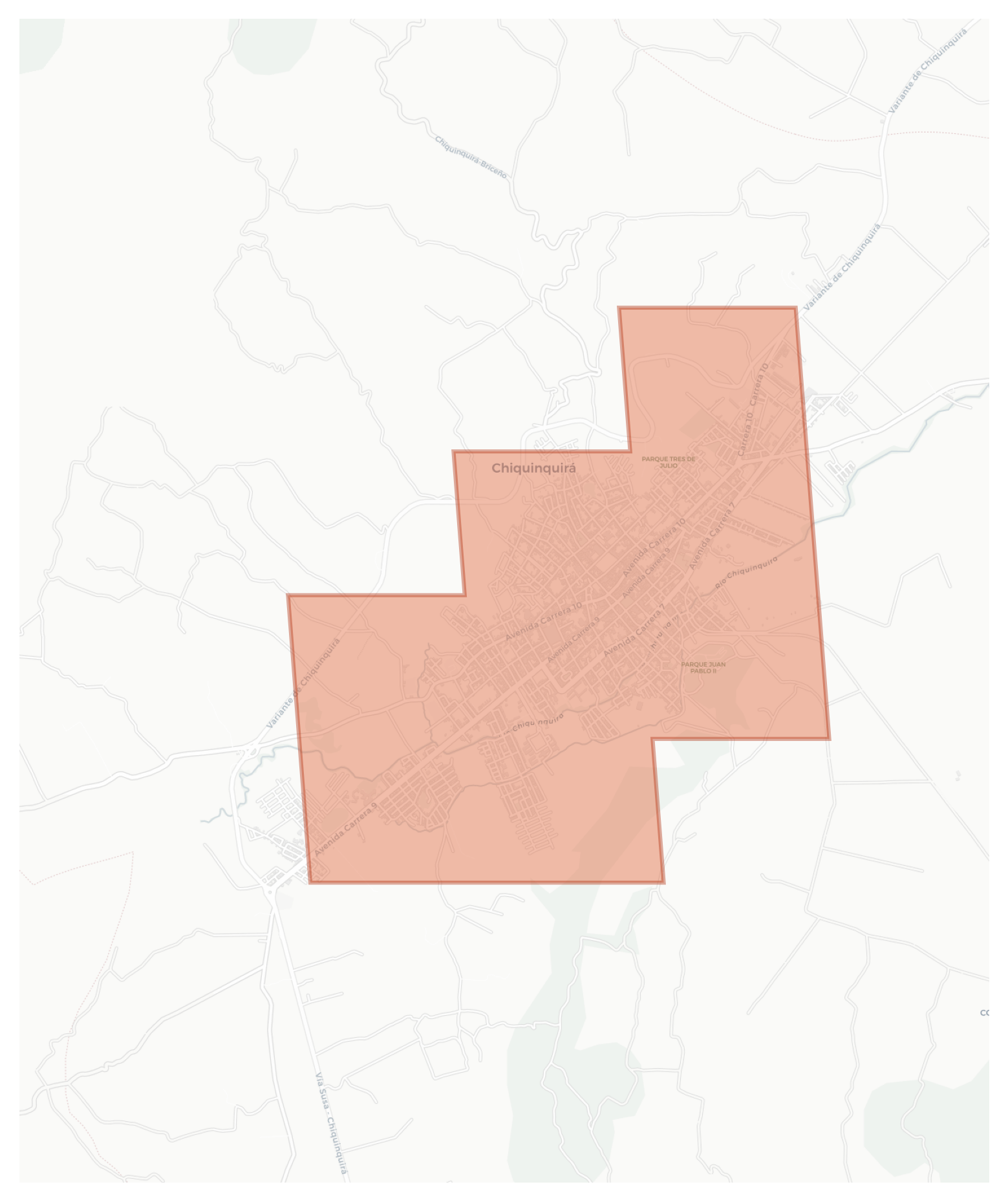 Chiquinquirá geographic map