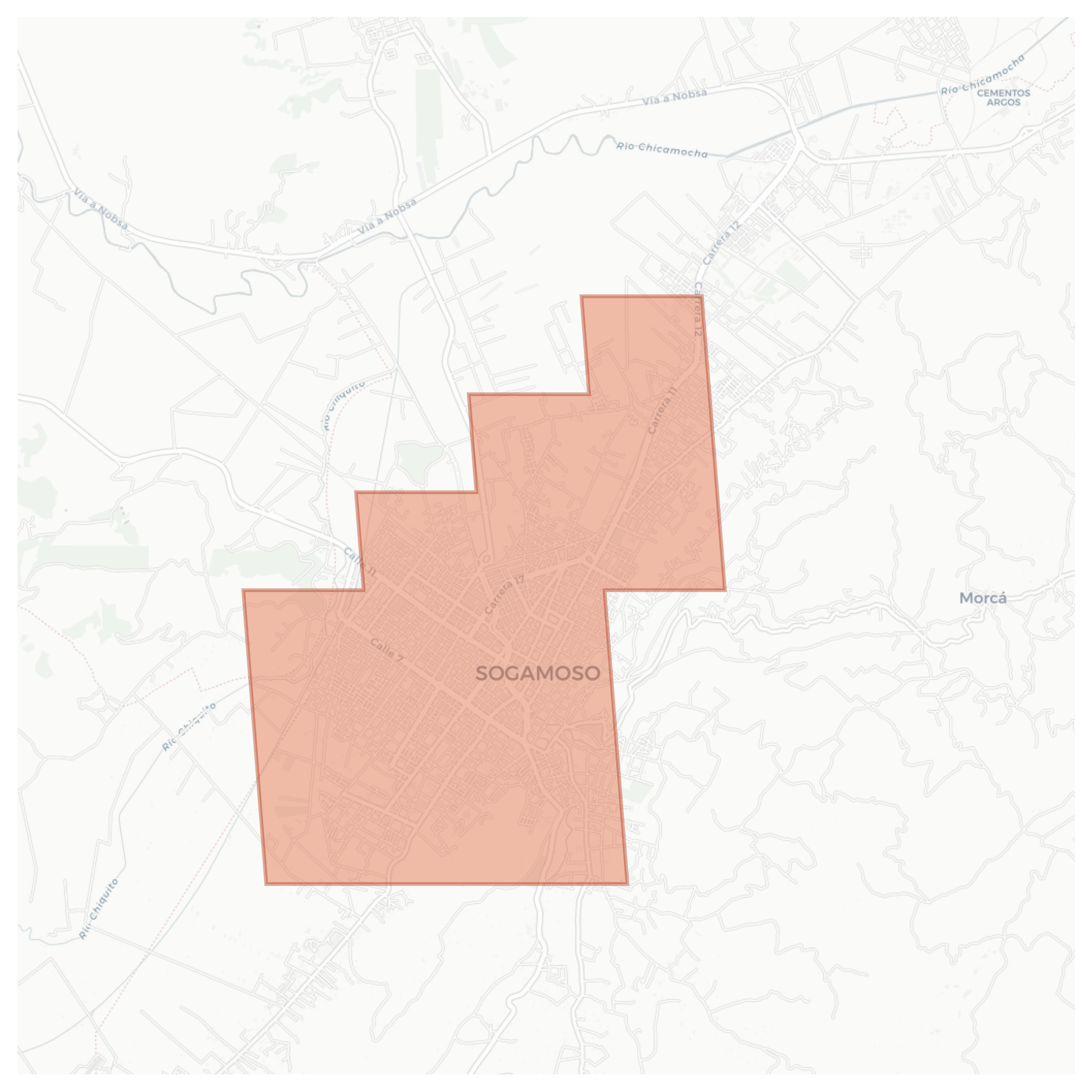 Sogamoso geographic map