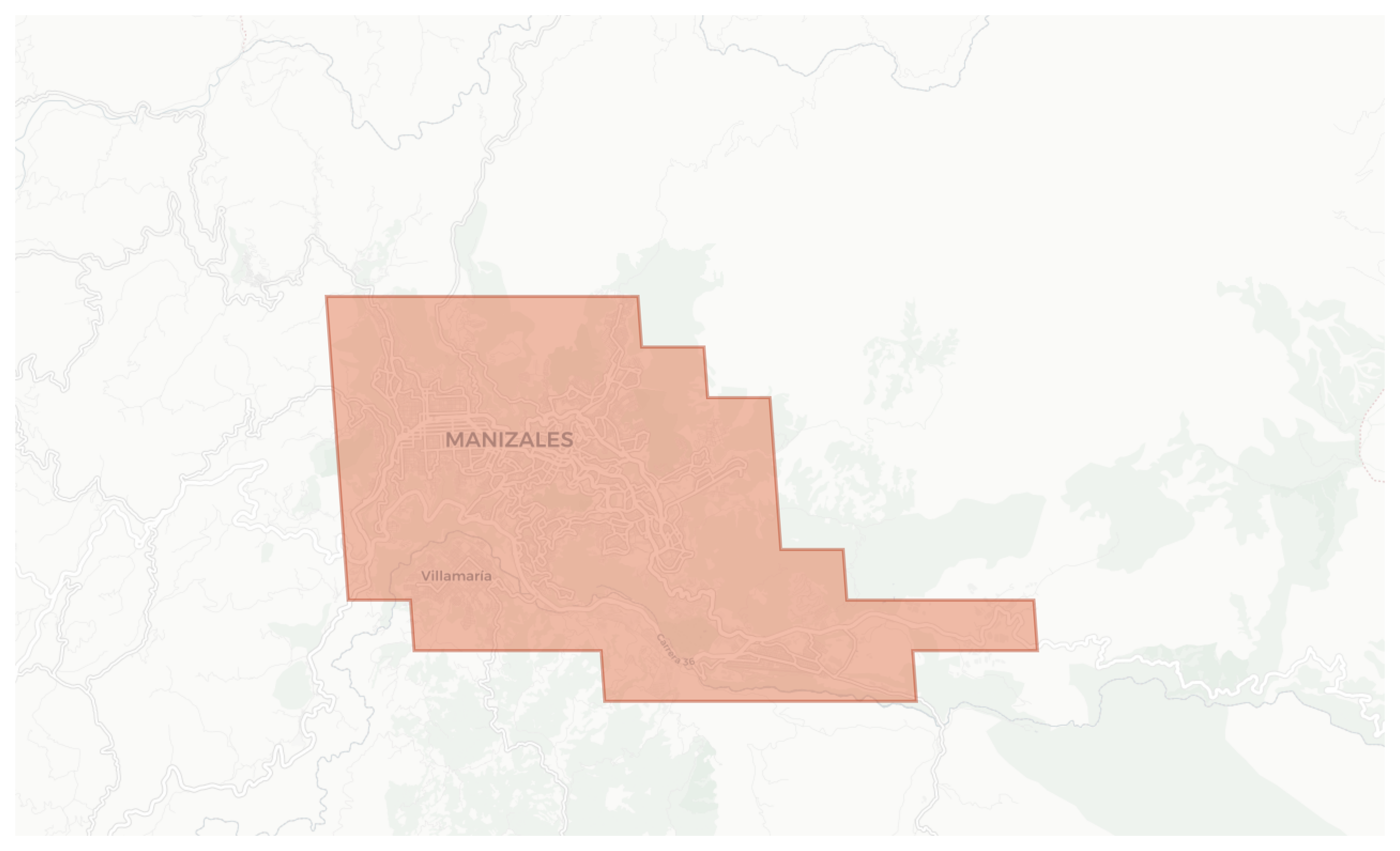 Manizales geographic map