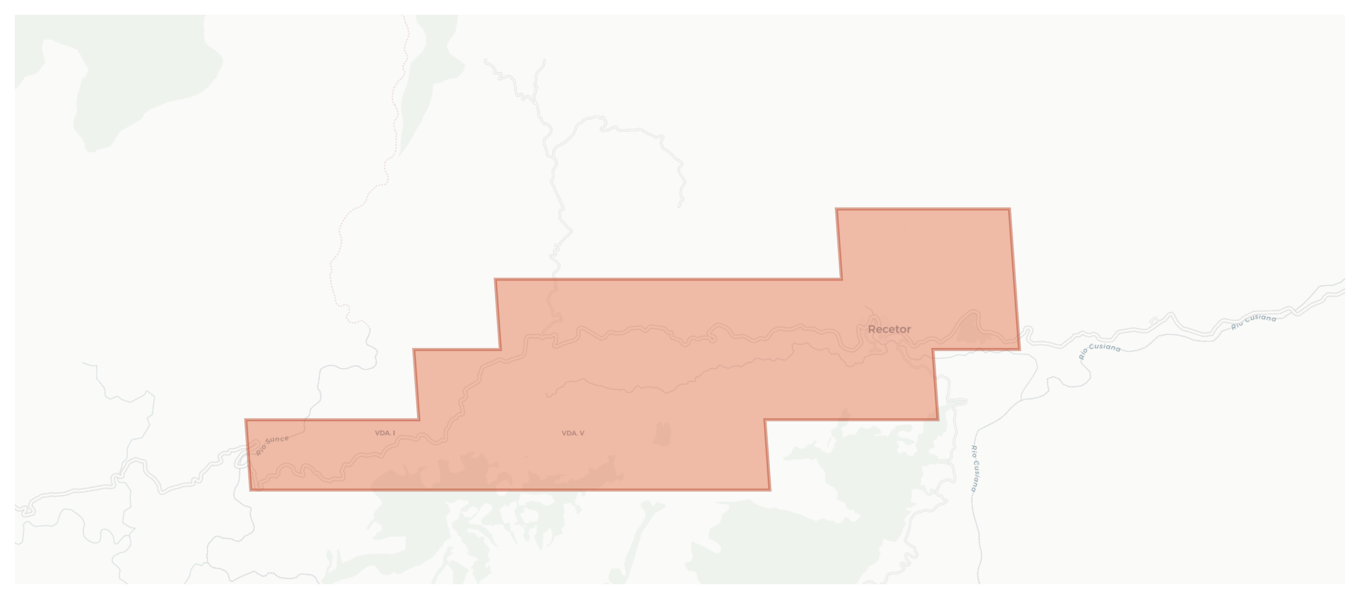 Recetor geographic map