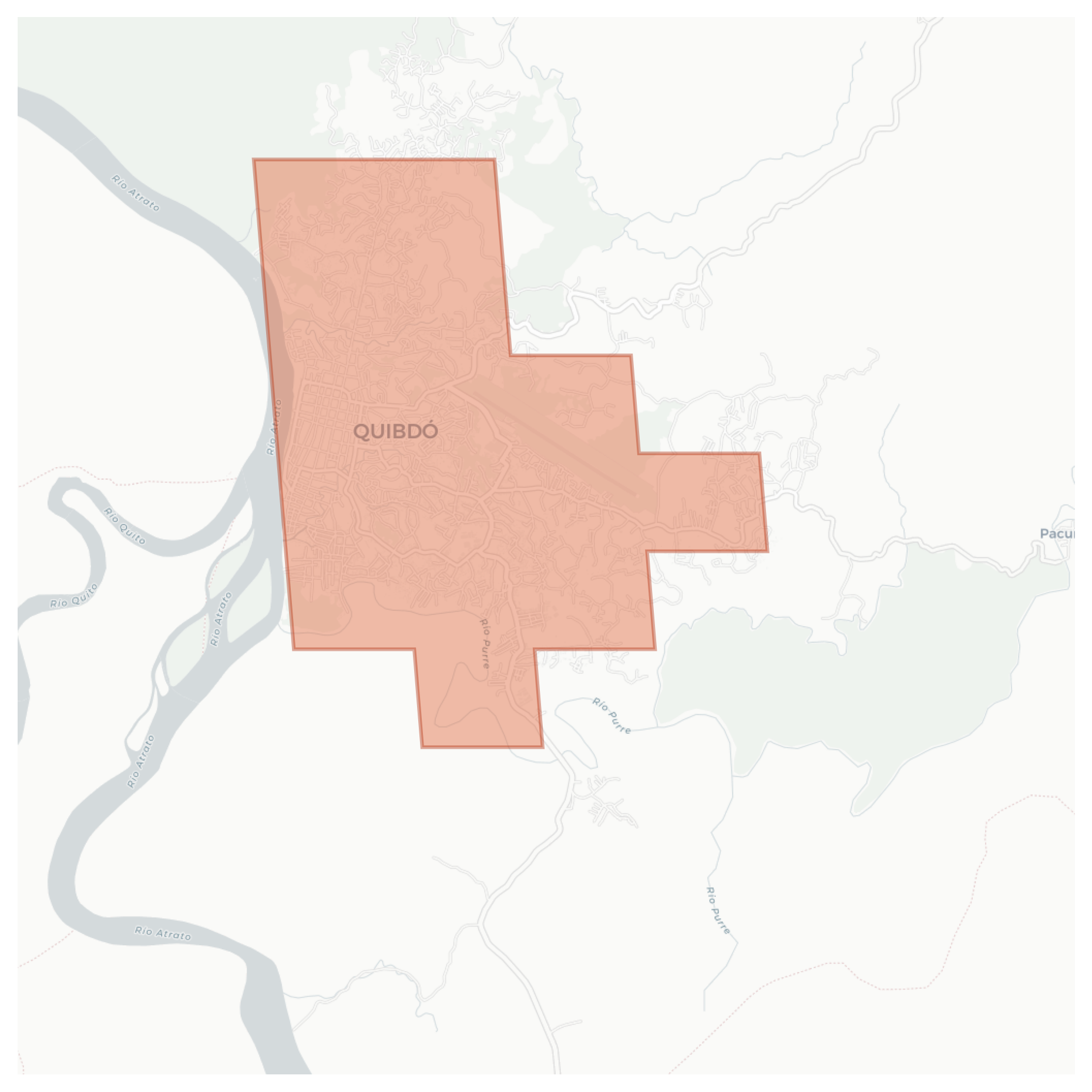 Quibdó geographic map