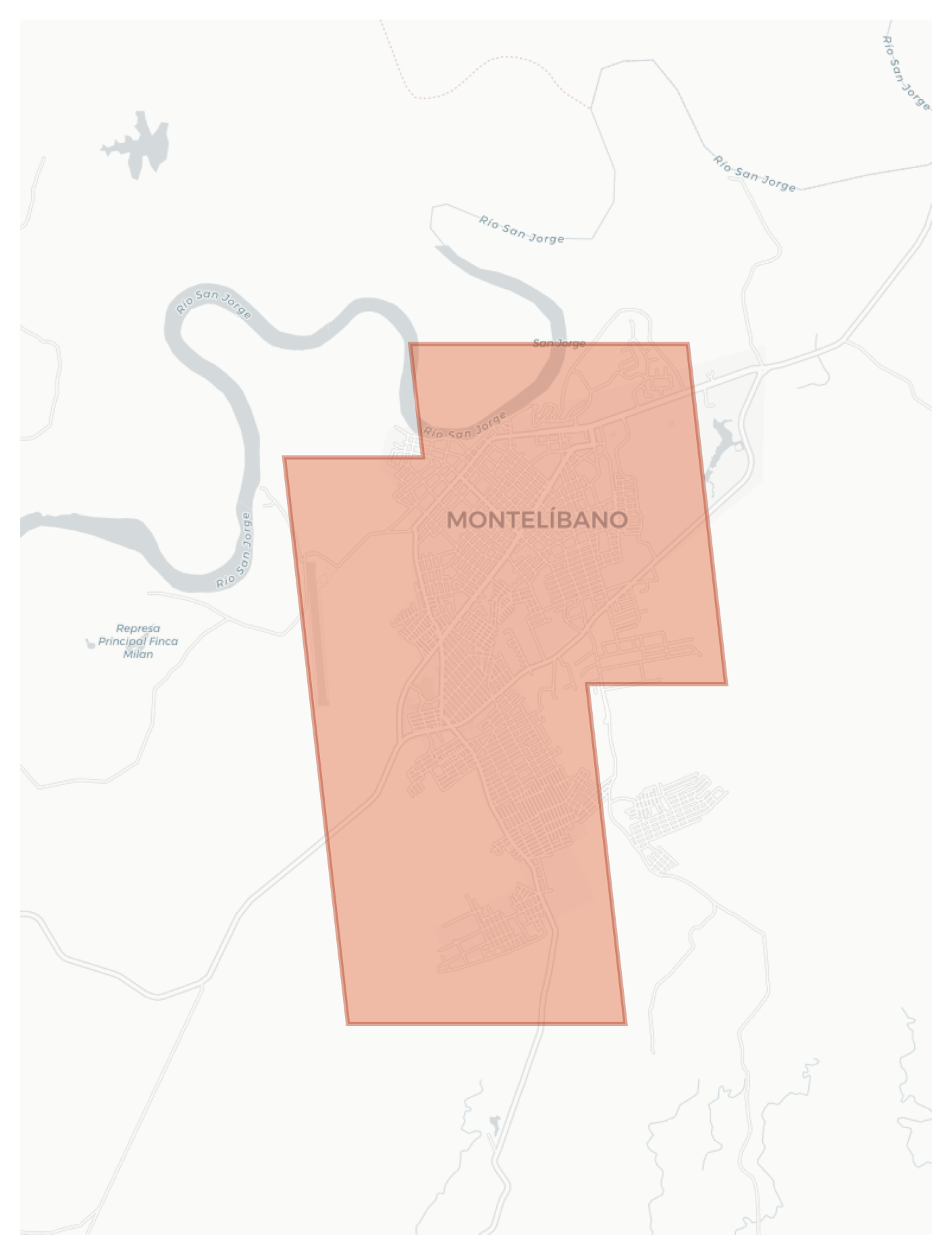 Montelíbano geographic map