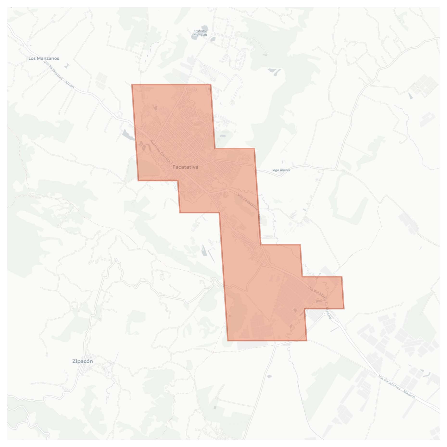 Facatativá geographic map