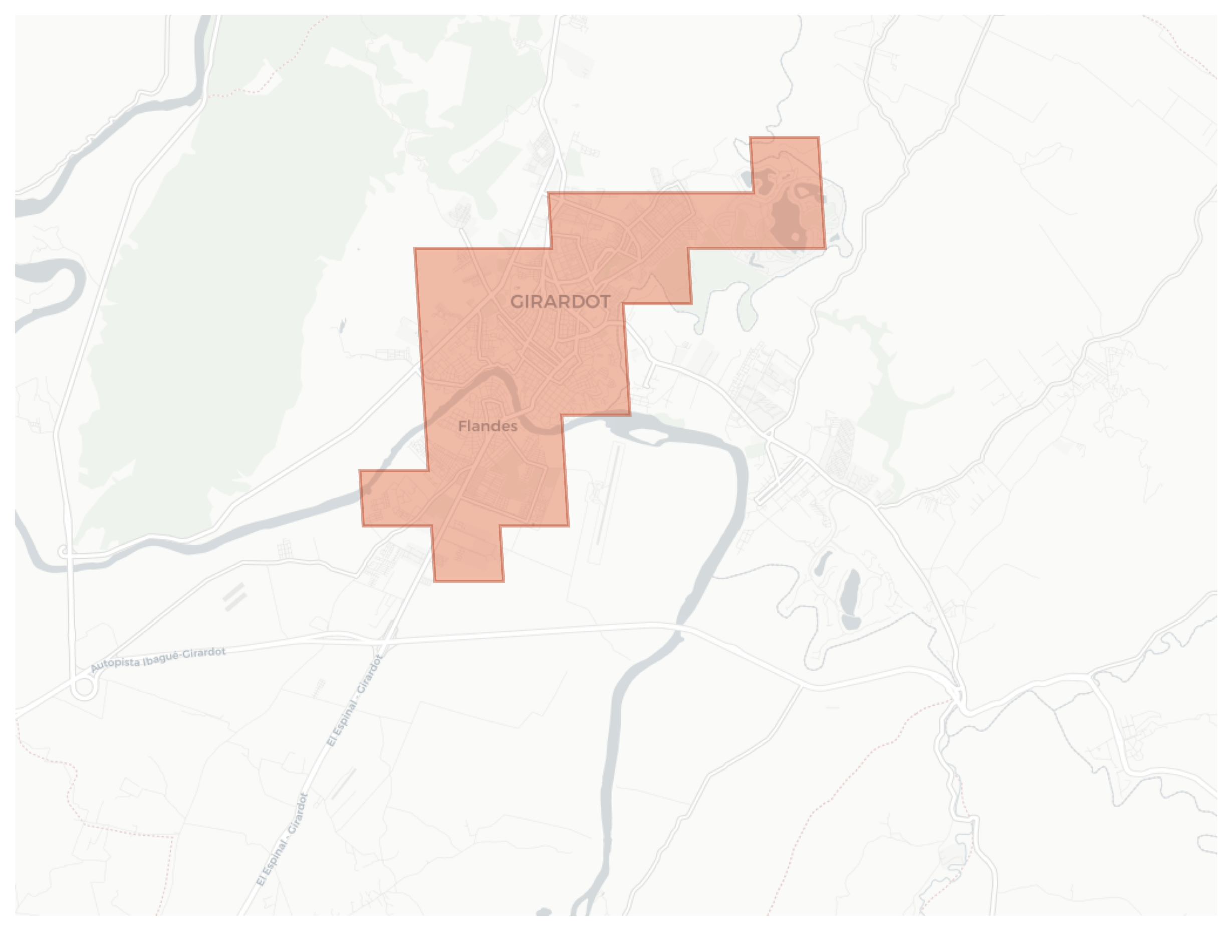 Girardot geographic map