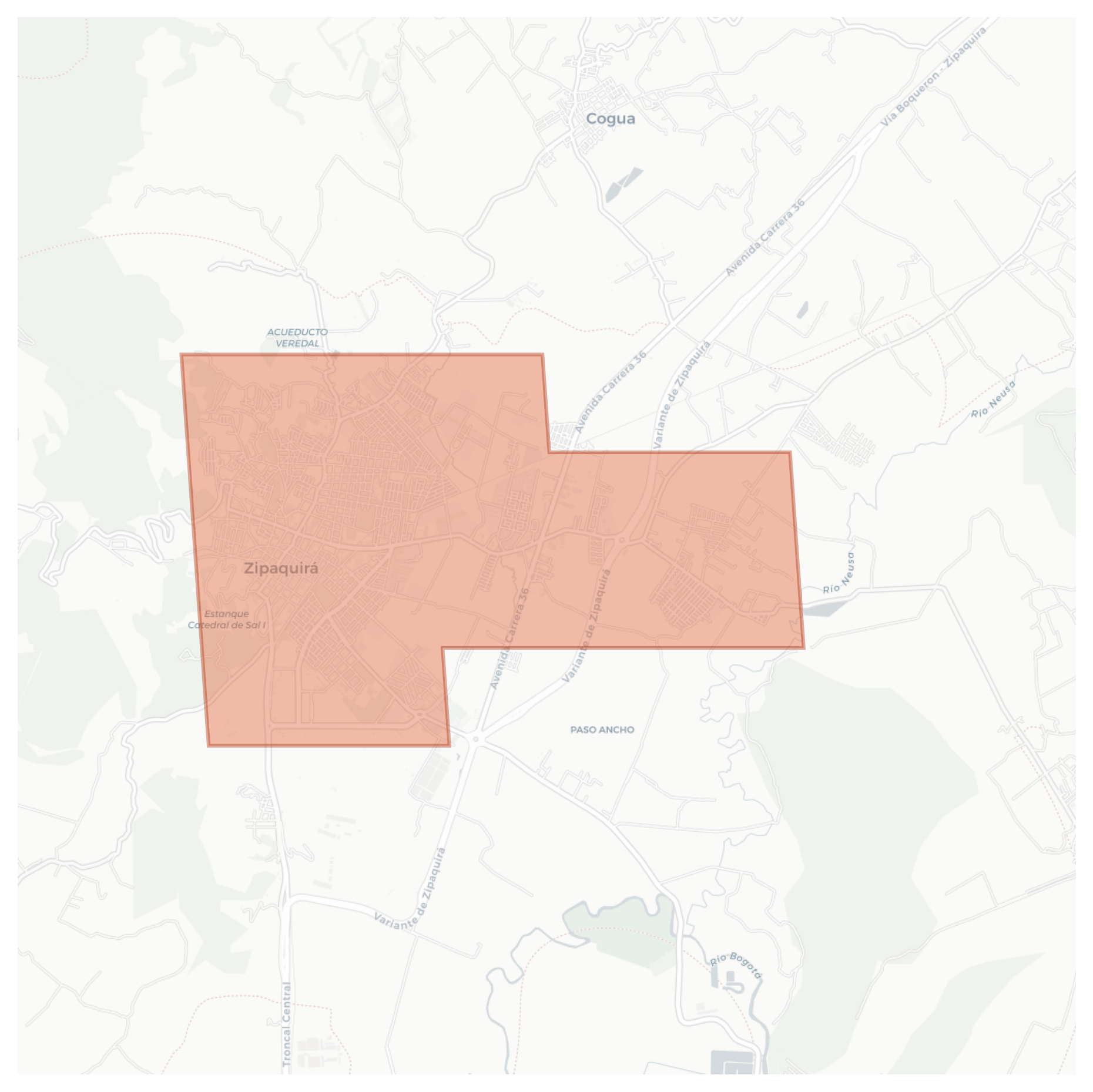 Zipaquirá geographic map