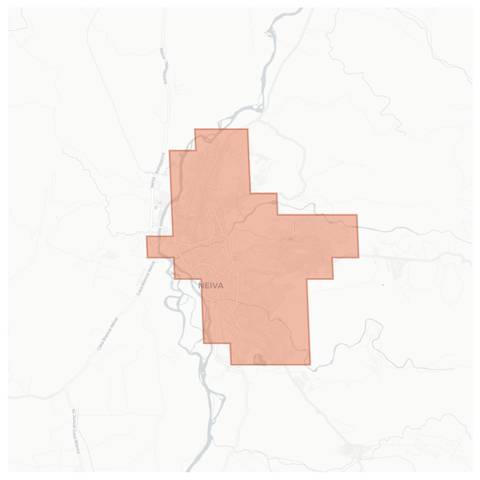 Neiva geographic map