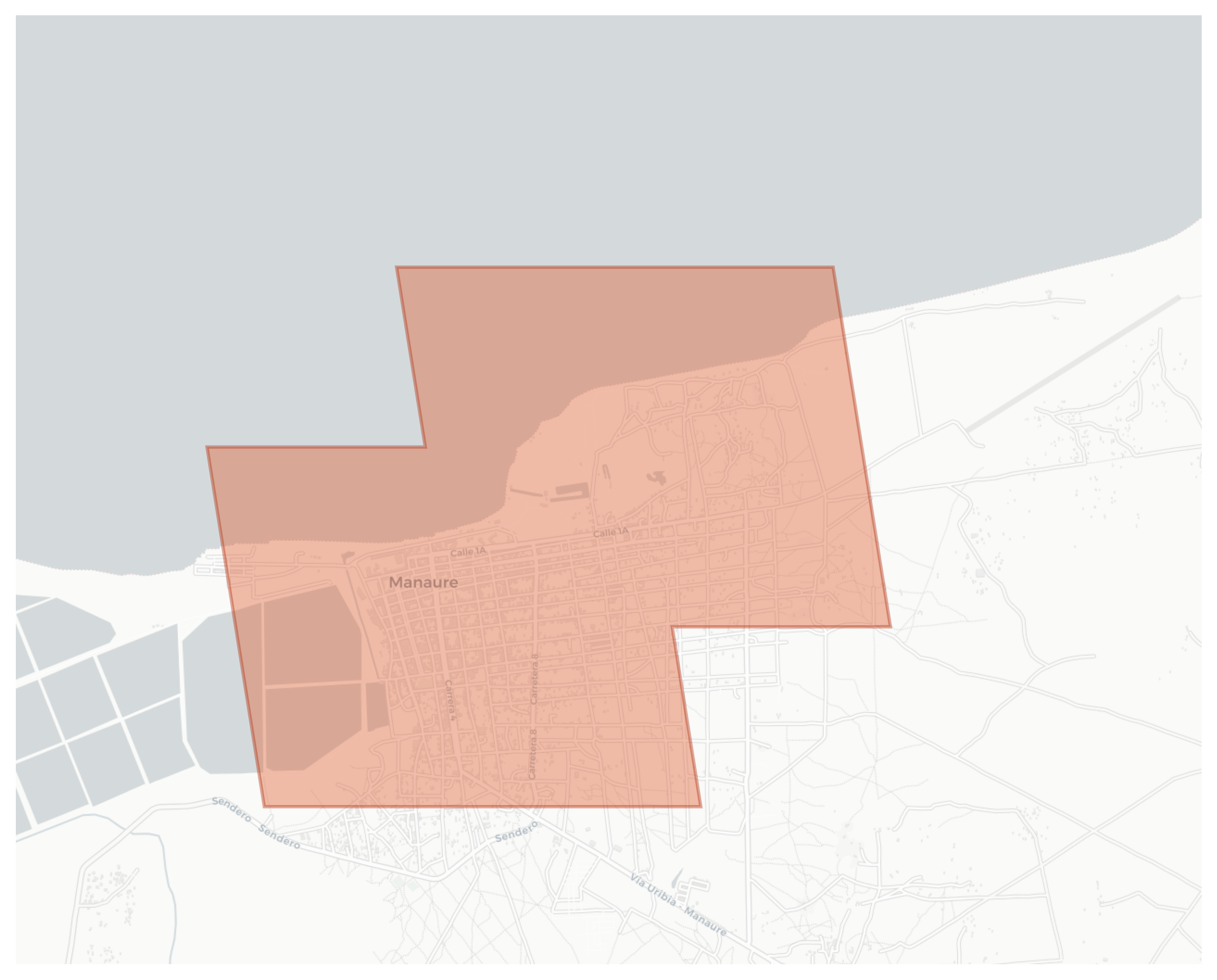 Manaure geographic map