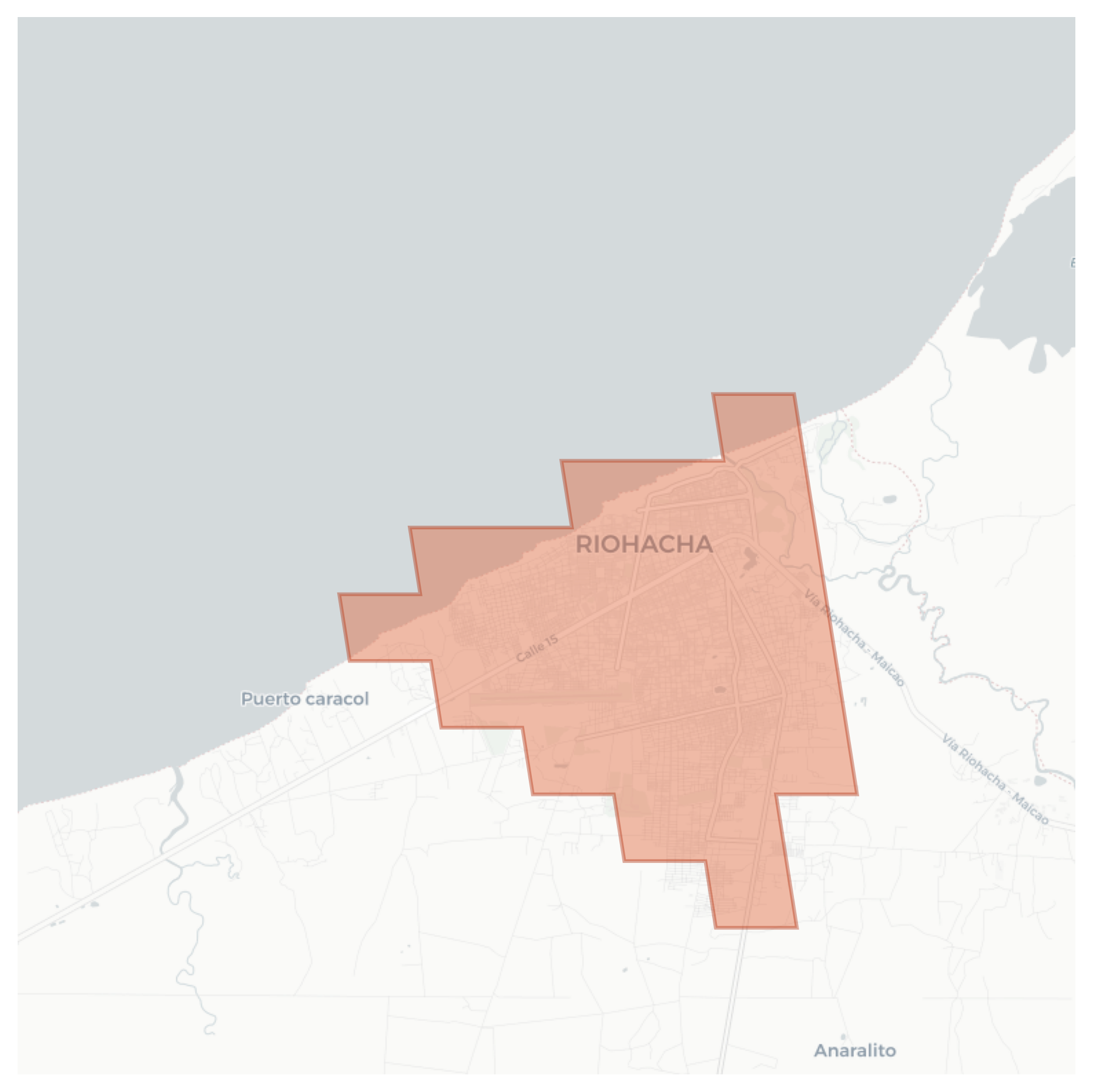 Riohacha geographic map