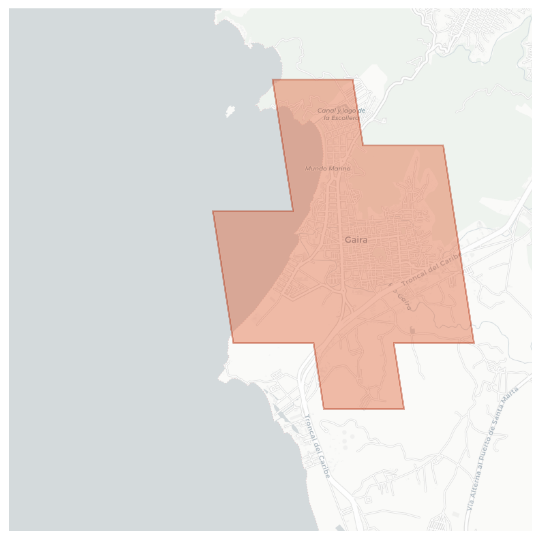 Peñon del Rodadero geographic map