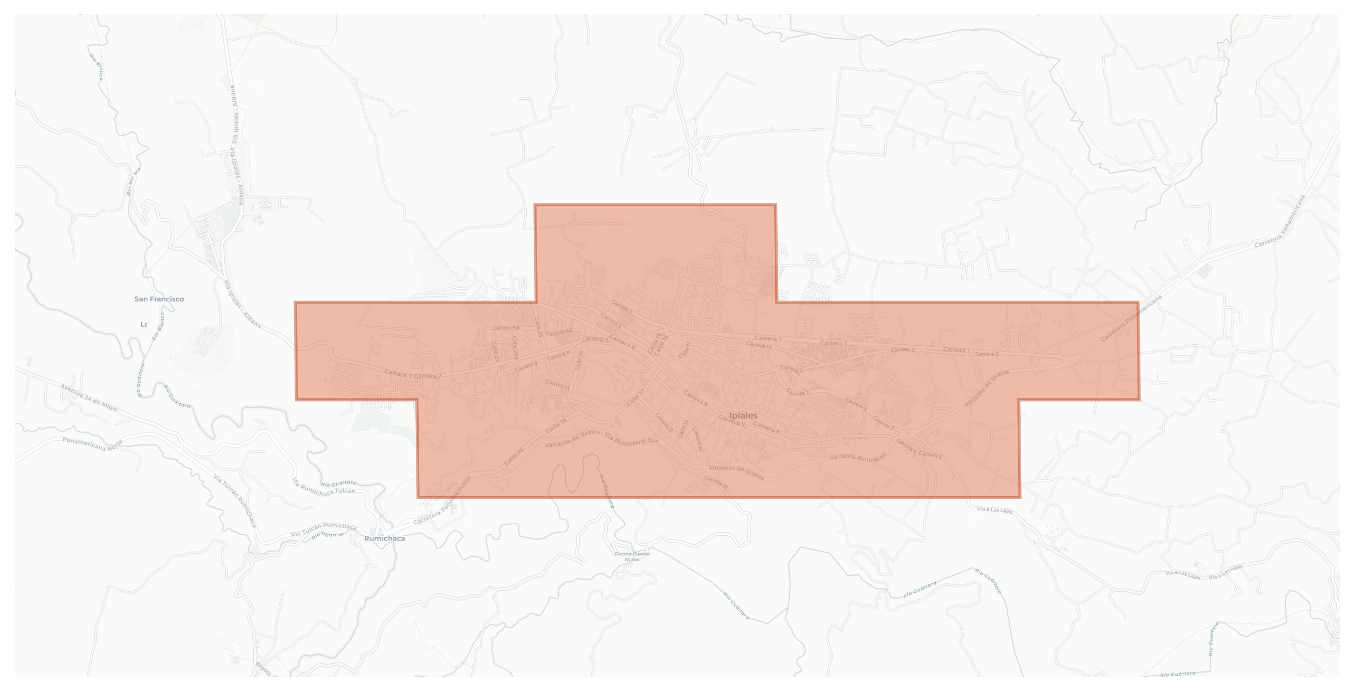 Ipiales geographic map
