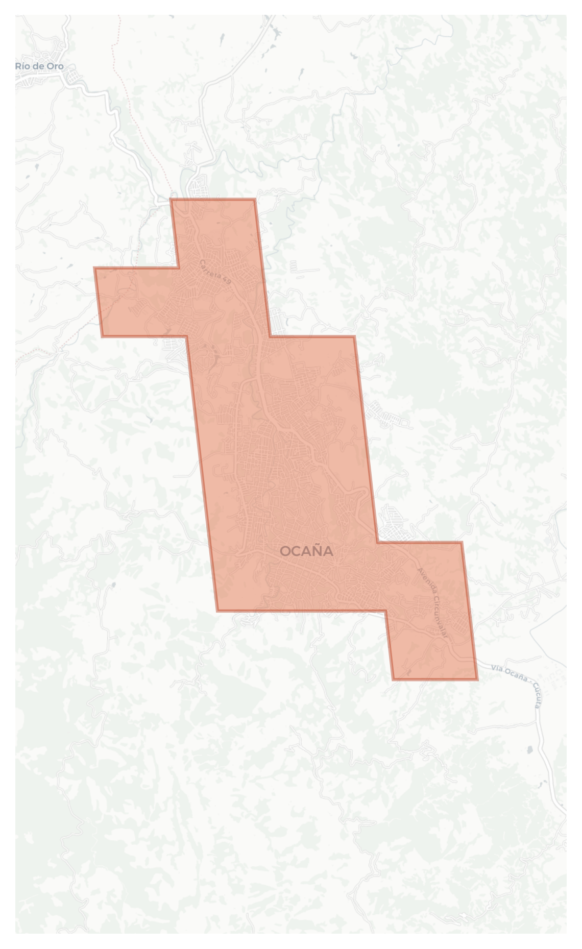 Ocaña geographic map