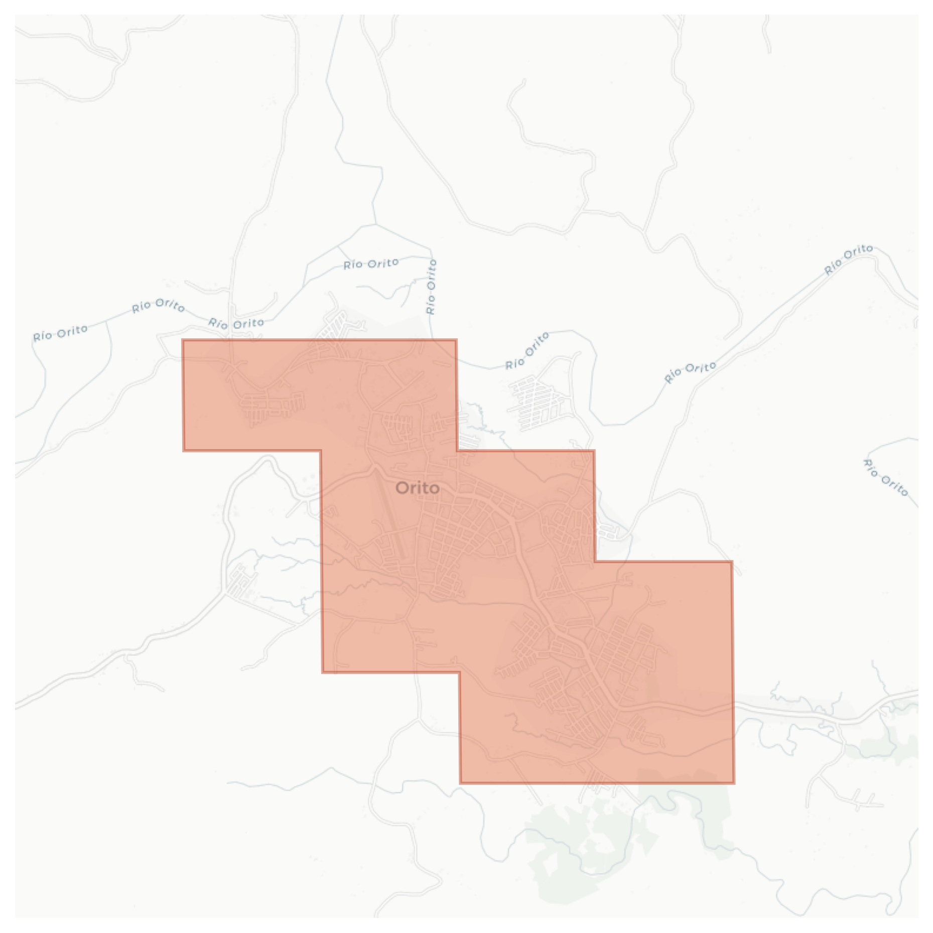 Orito geographic map