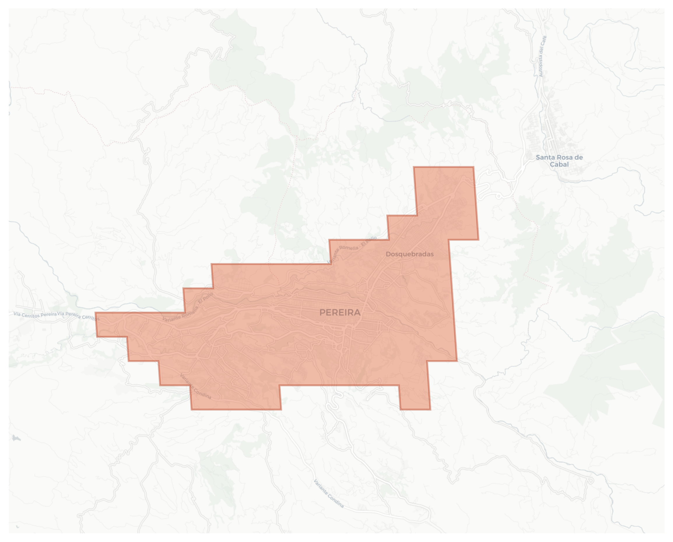 Pereira geographic map