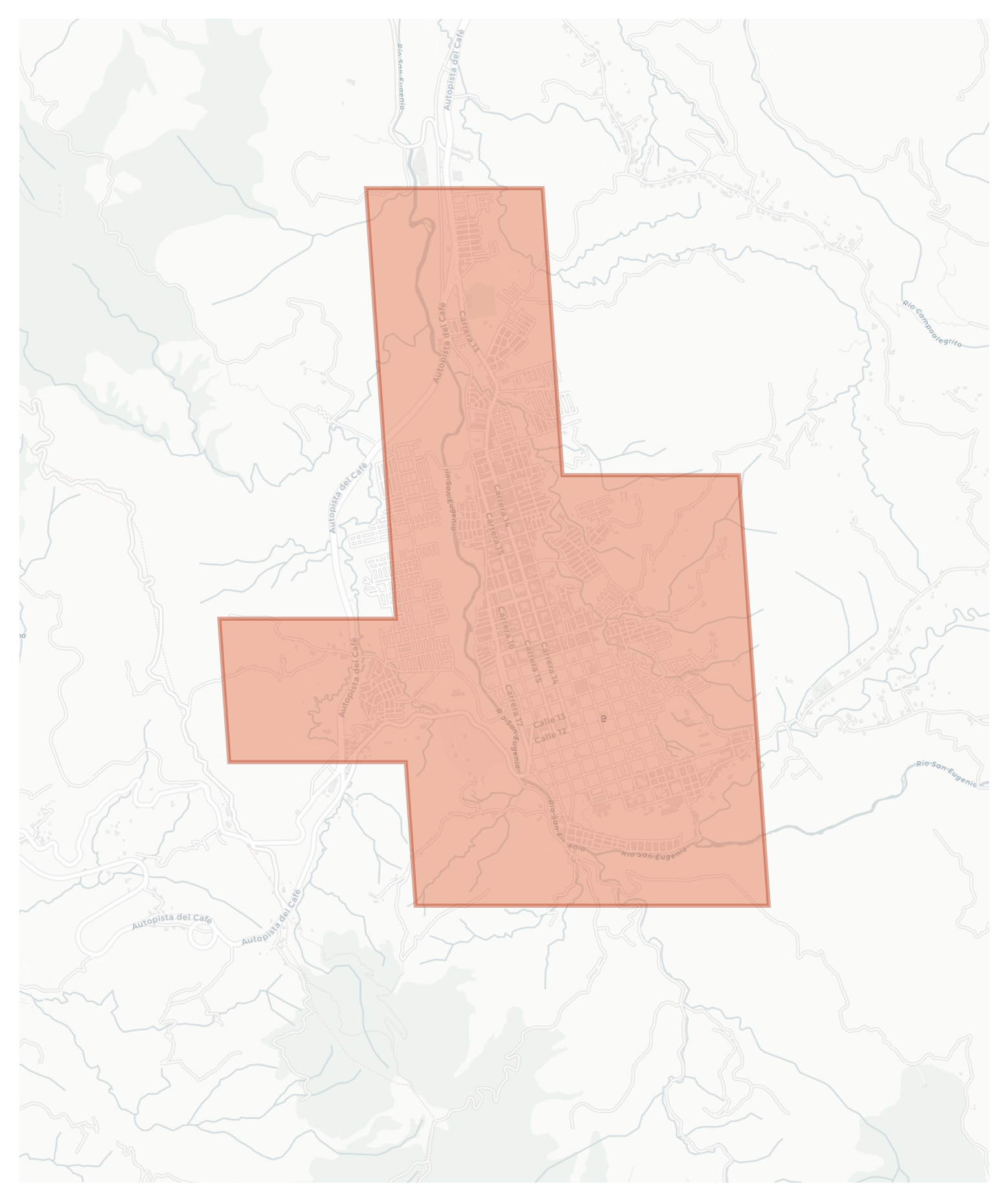 Santa Rosa de Cabal geographic map