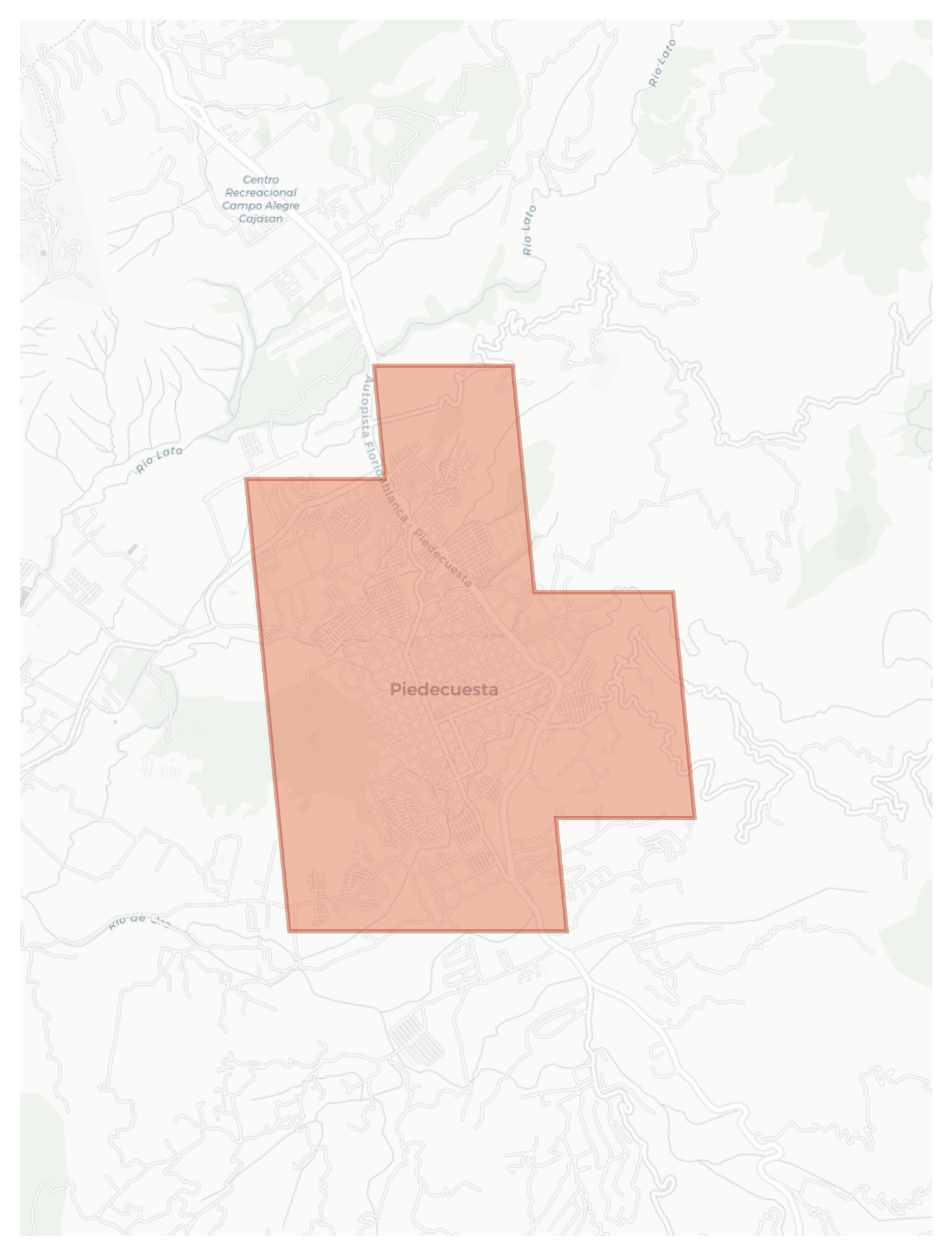 Piedecuesta geographic map