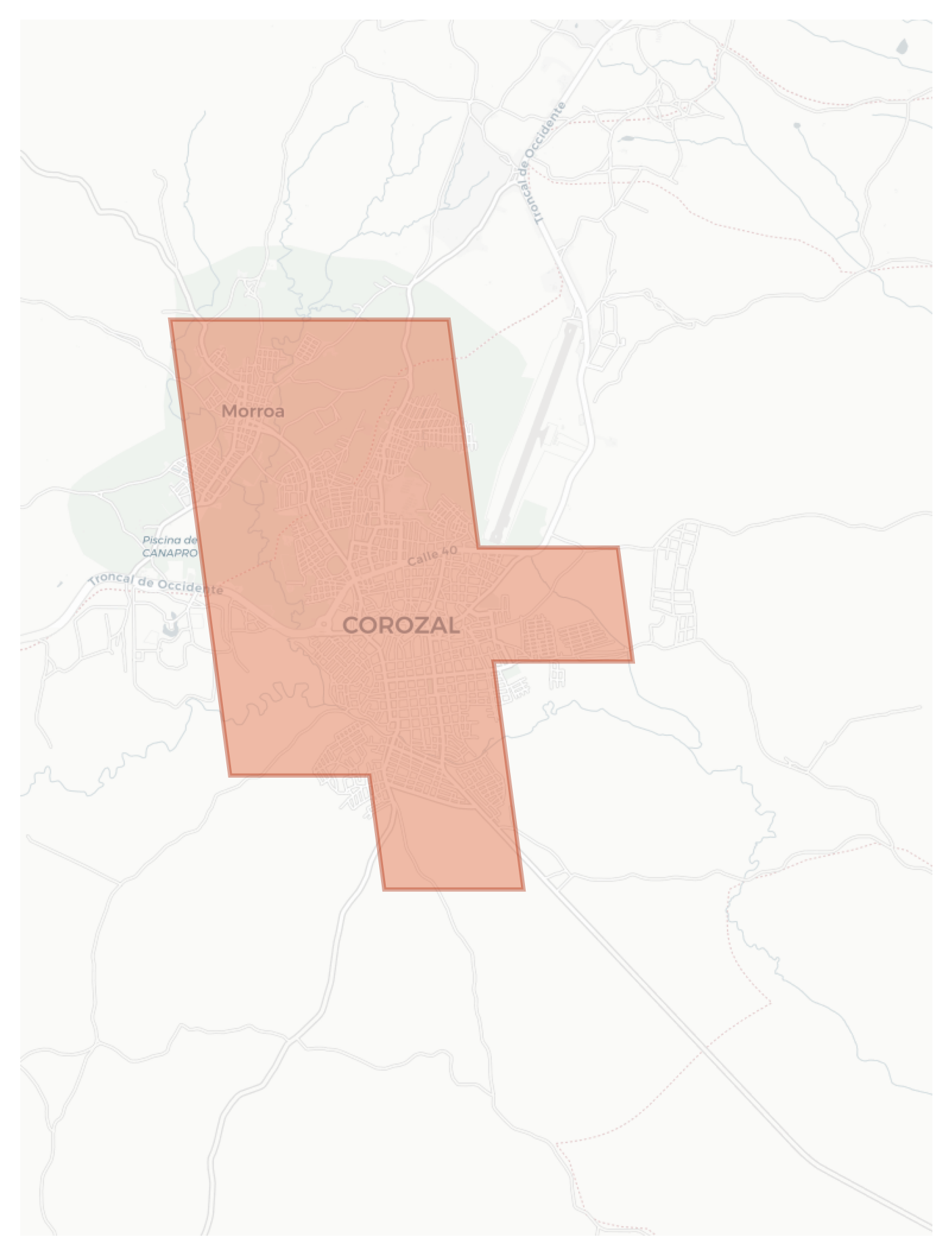 Corozal geographic map