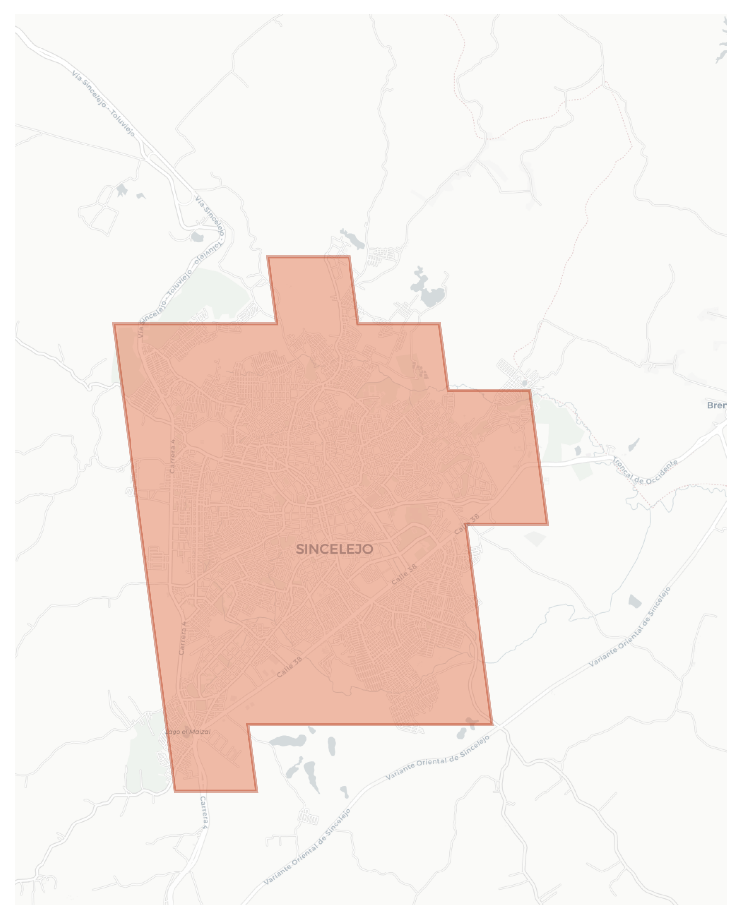 Sincelejo geographic map