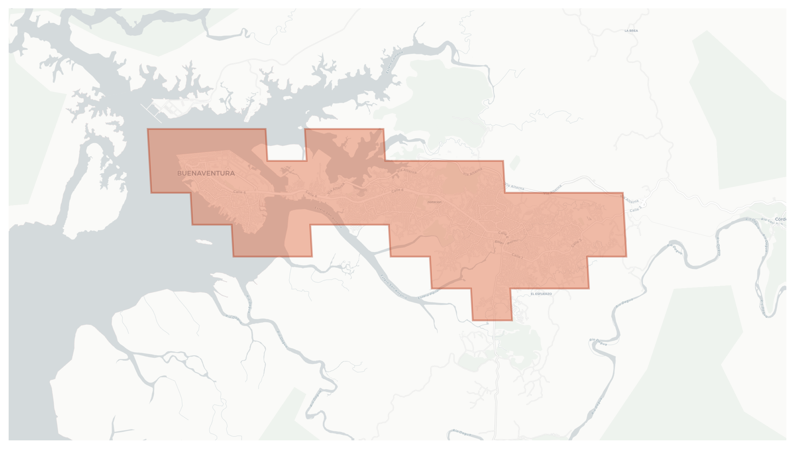 Buenaventura geographic map