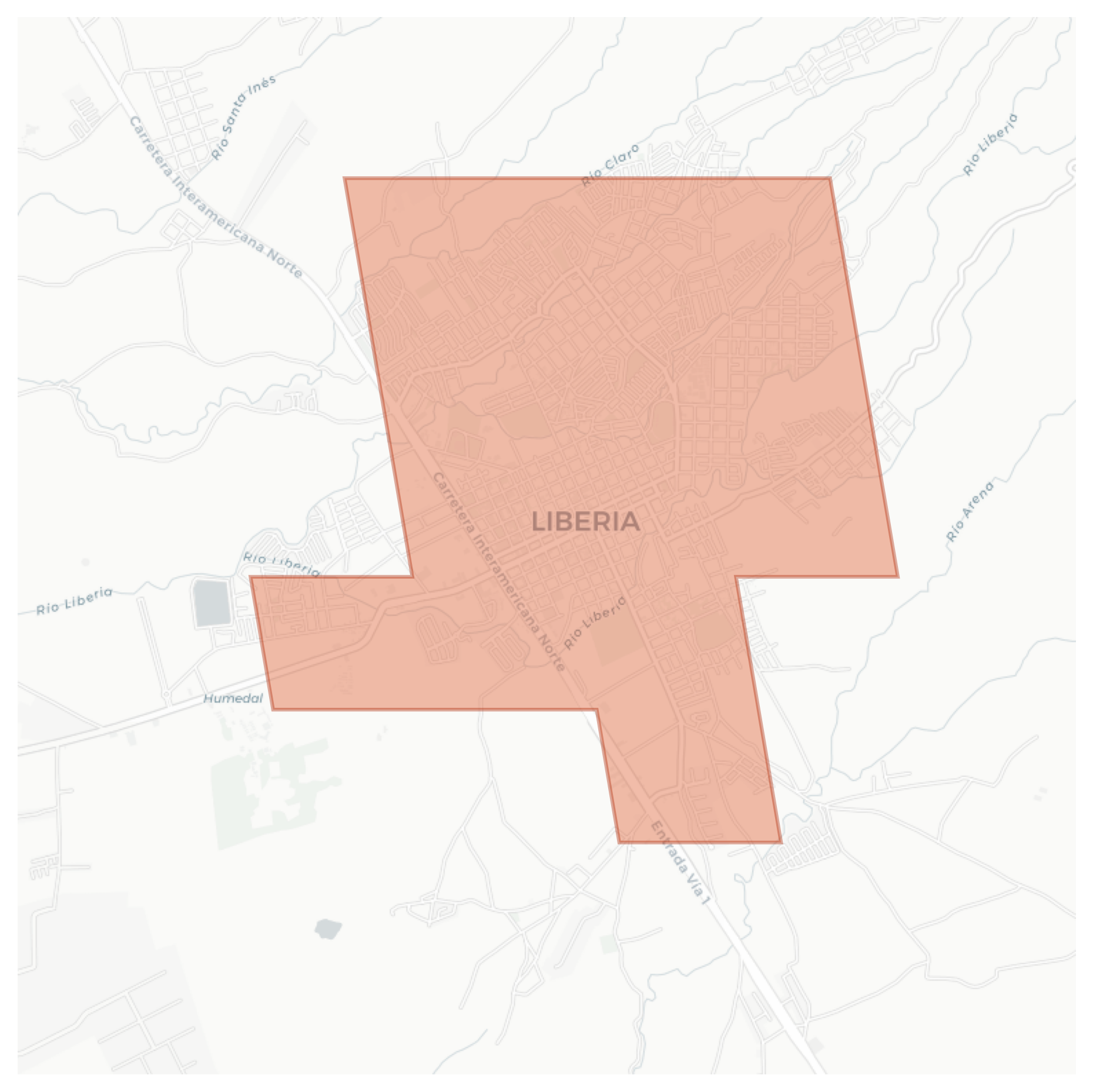 Liberia geographic map