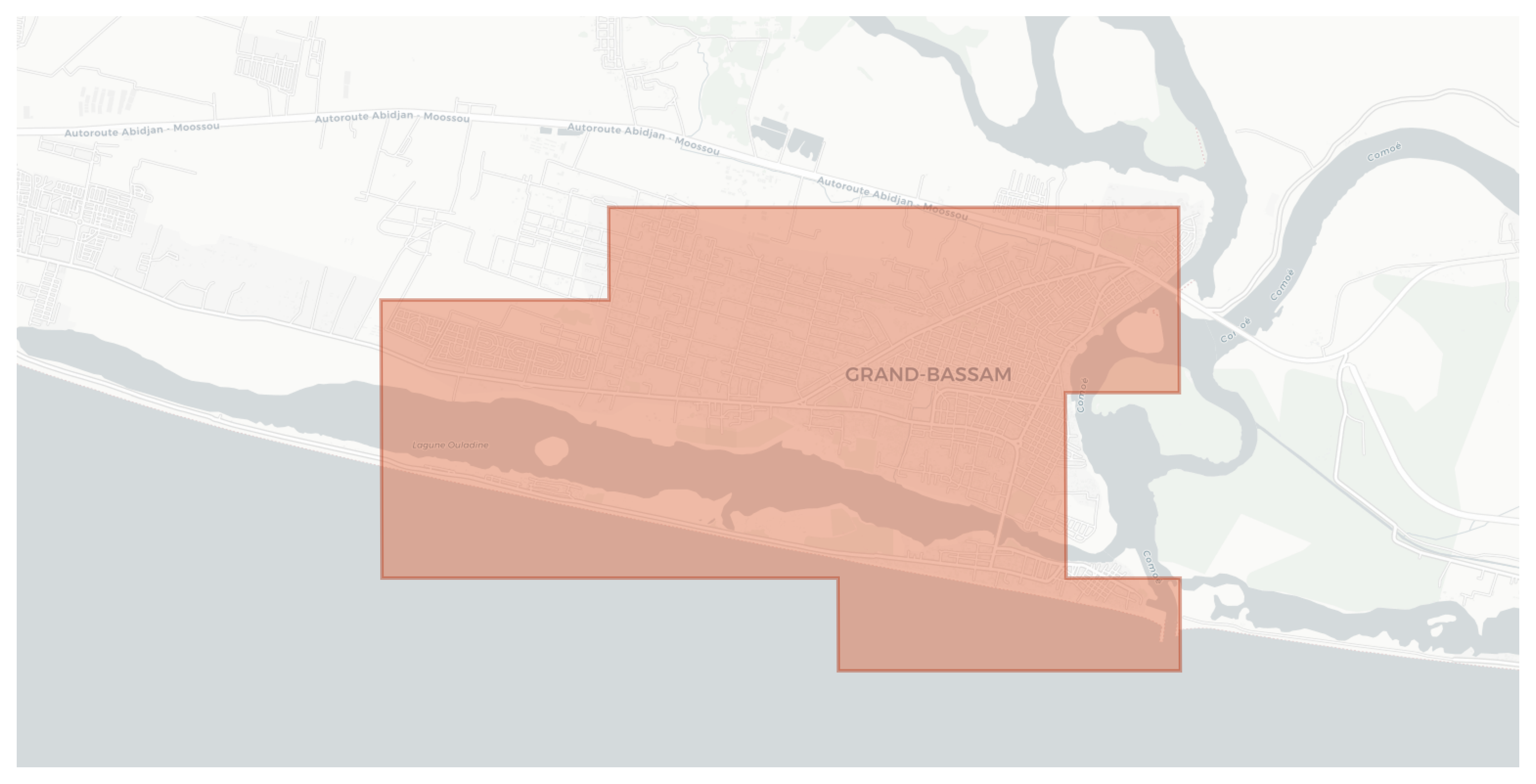 Grand-Bassam geographic map