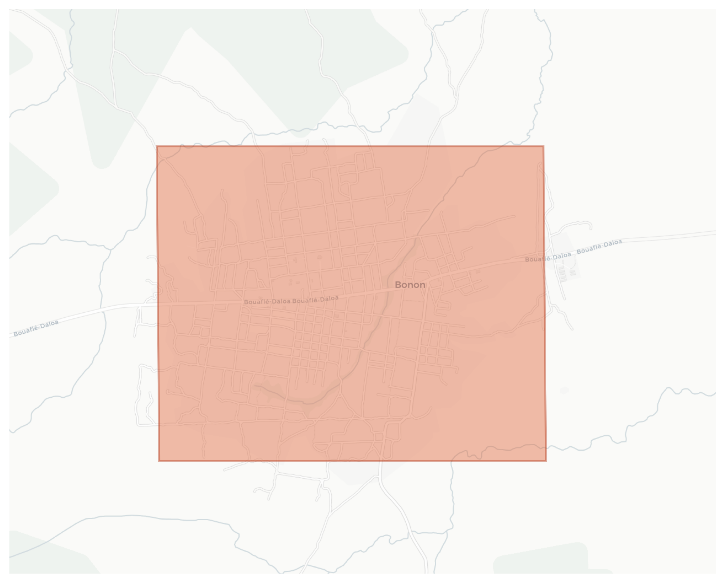 Bonon geographic map