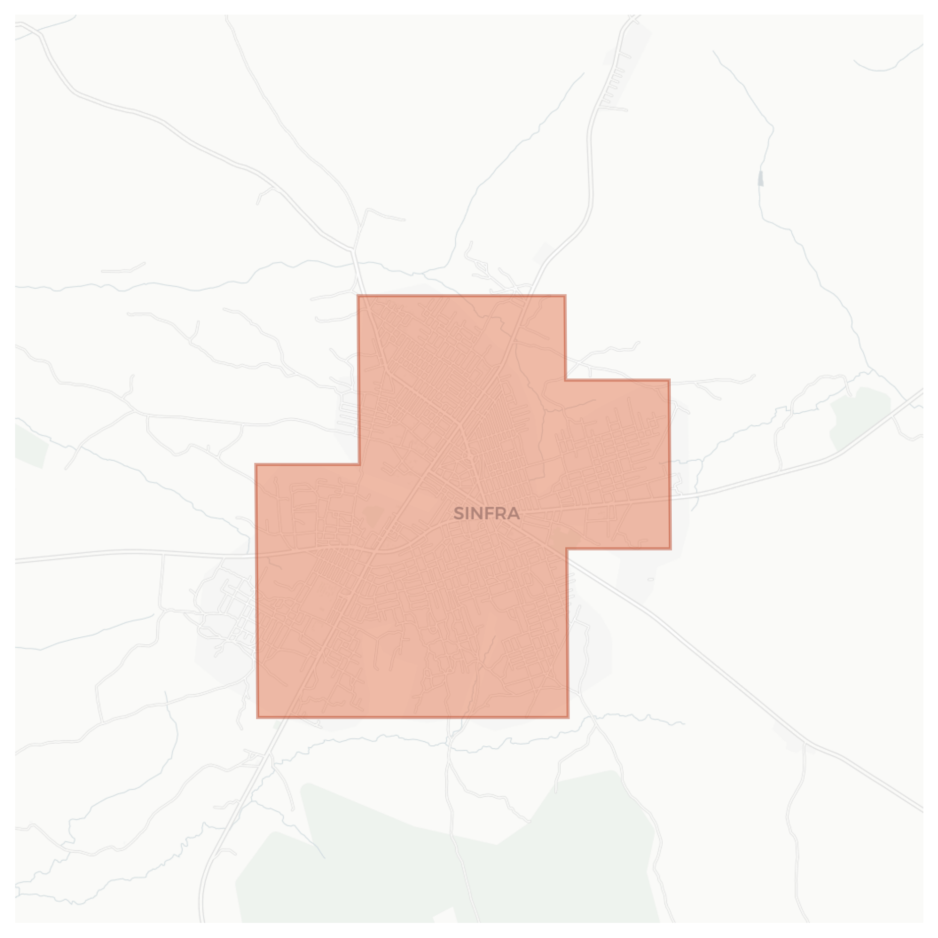 Sinfra geographic map