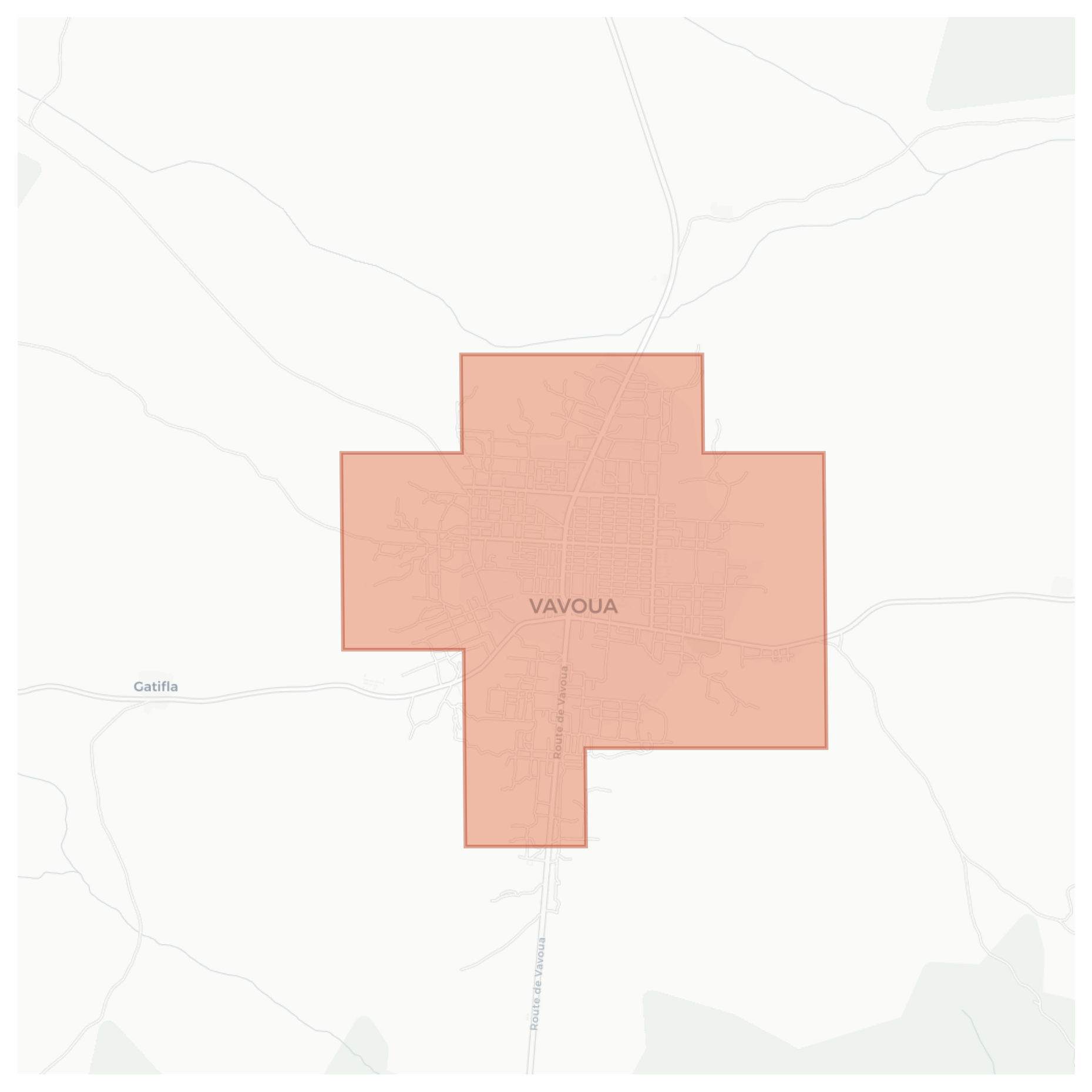 Vavoua geographic map