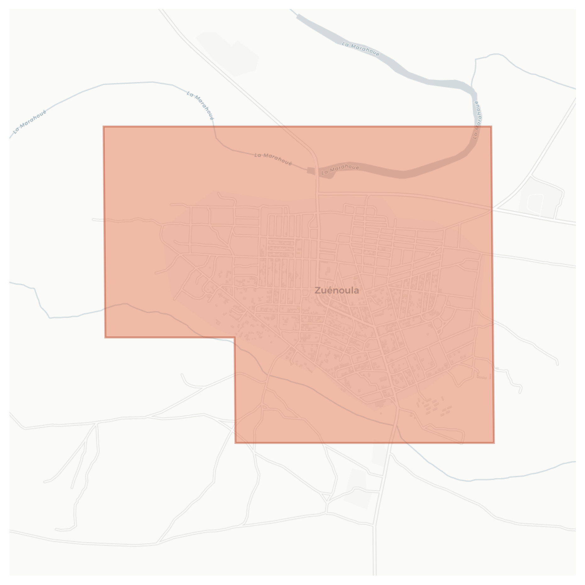 Zuénoula geographic map