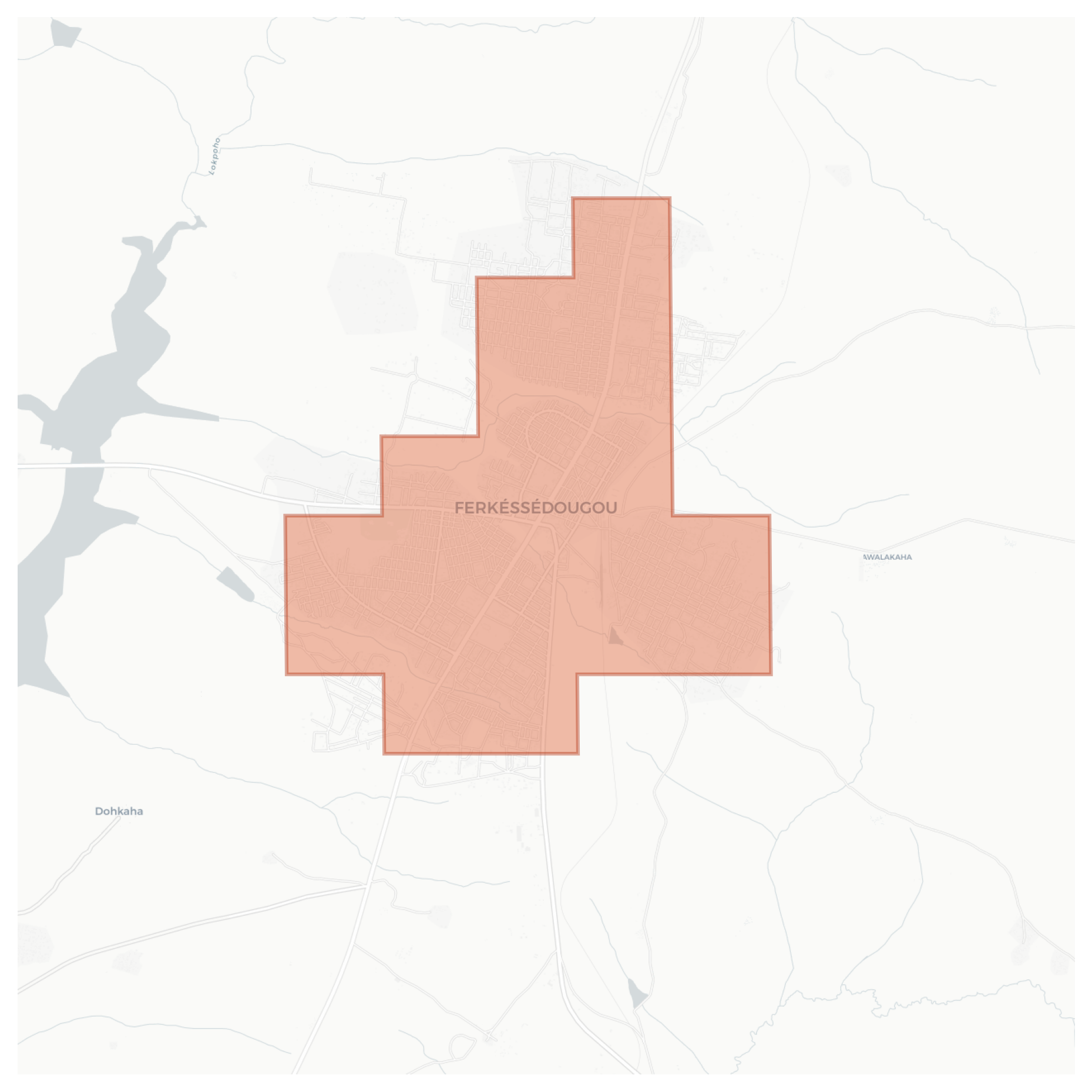 Ferkéssédougou geographic map