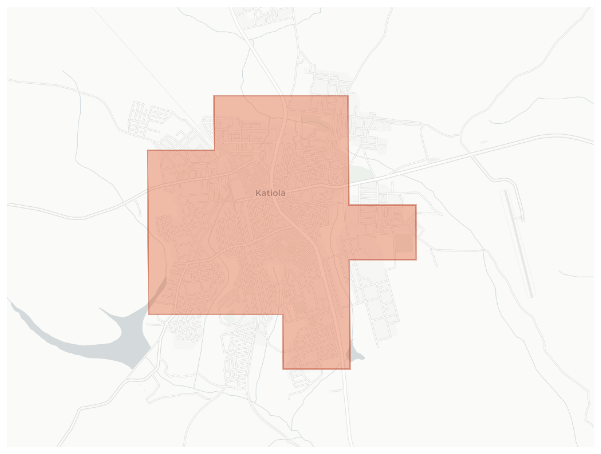 Katiola geographic map