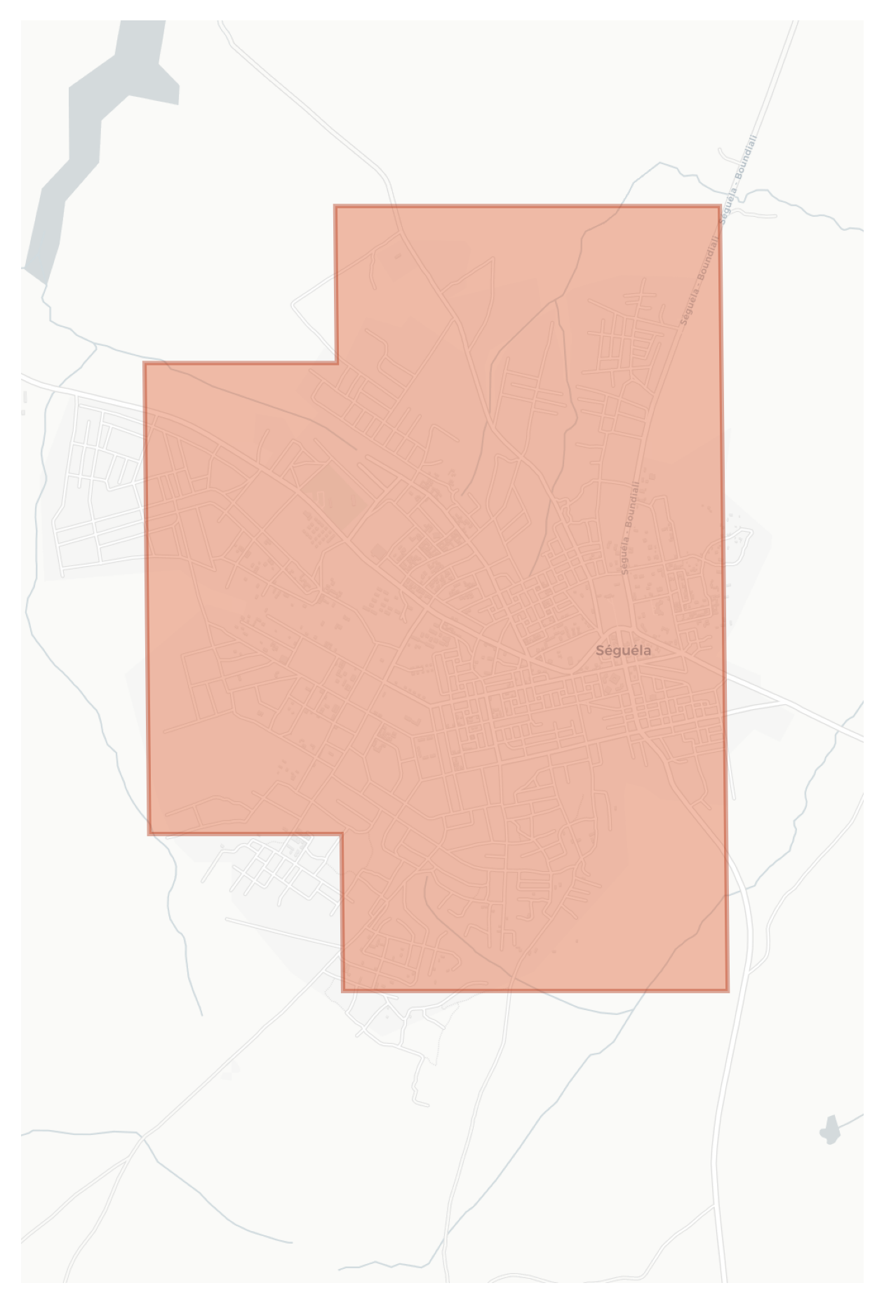 Séguéla geographic map